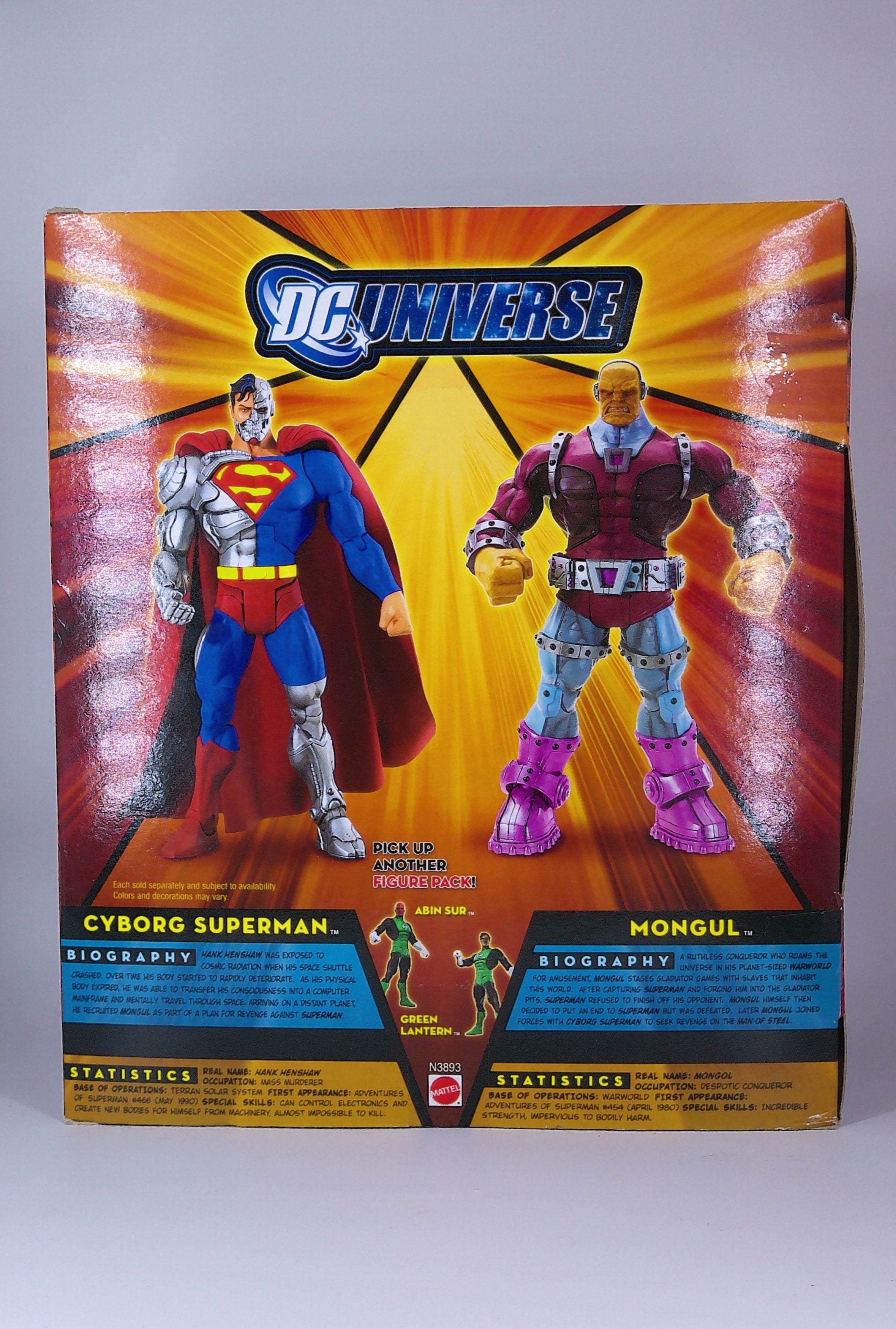 Cyborg Superman & Mongul 2 pk Dc universe 2008 (Toys R Us)