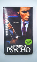 American Psycho 6 pin set with VHS sleeve jacket