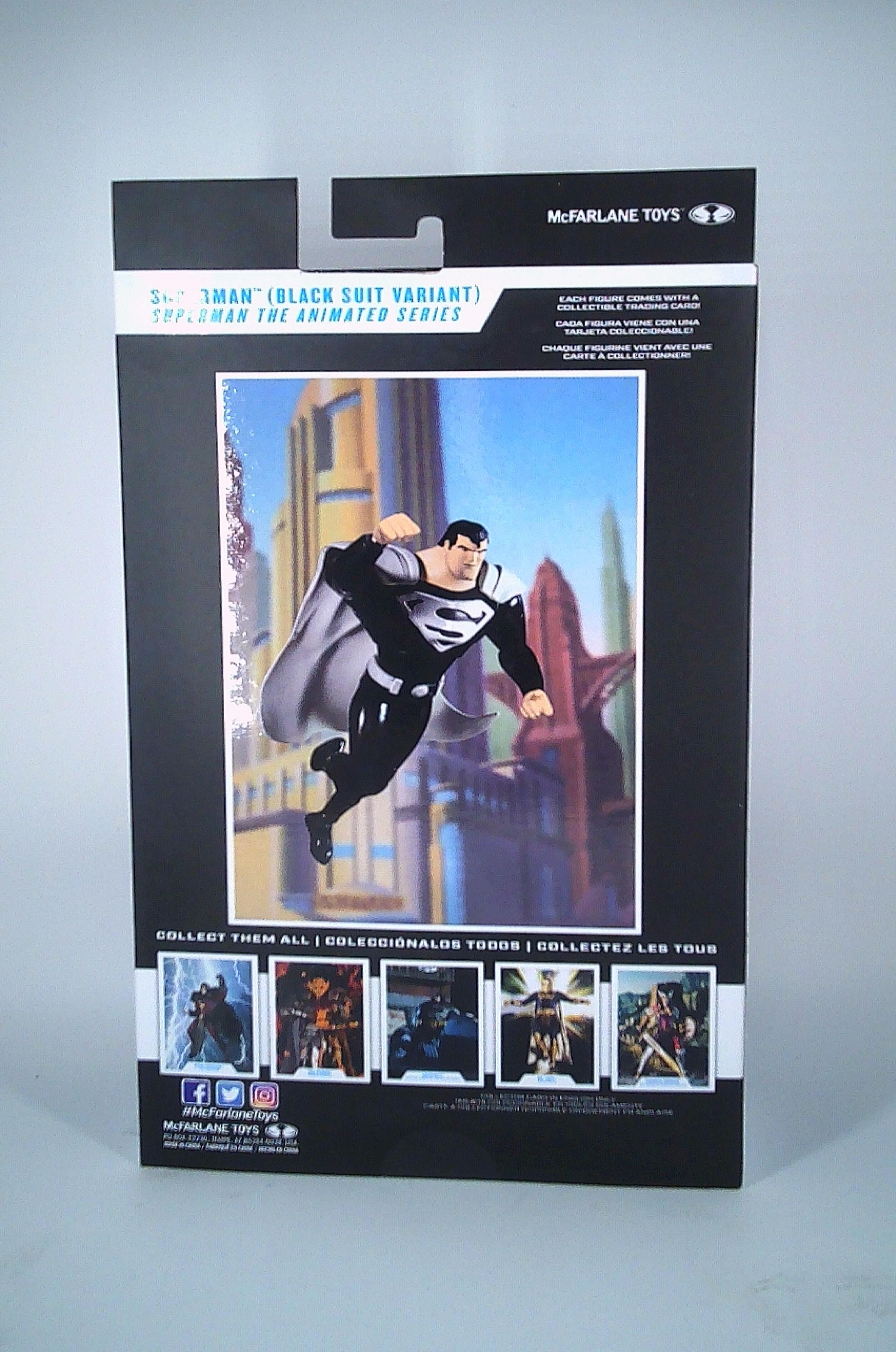 Superman "Black Suit" Mcfarlane 7" figure (The Animated Series)