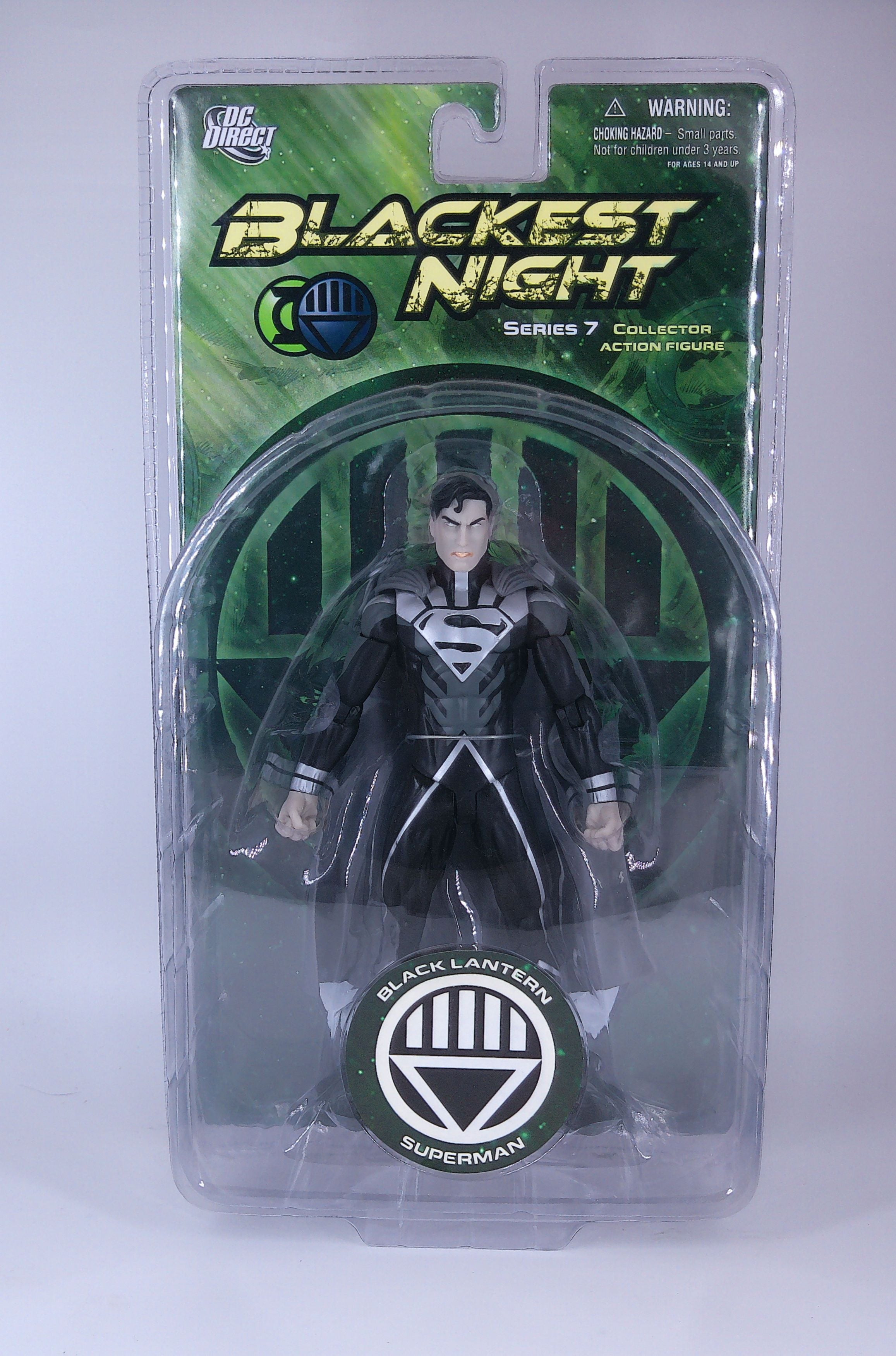 Black lantern Superman "Blackest Night" 6" Figure 2010