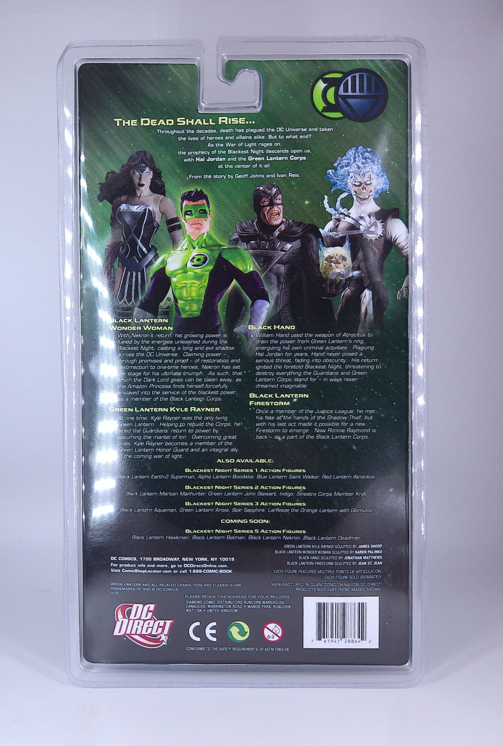 Kyle Rayner Green Lantern "Blackest Night" 7" figure DC Direct 2010