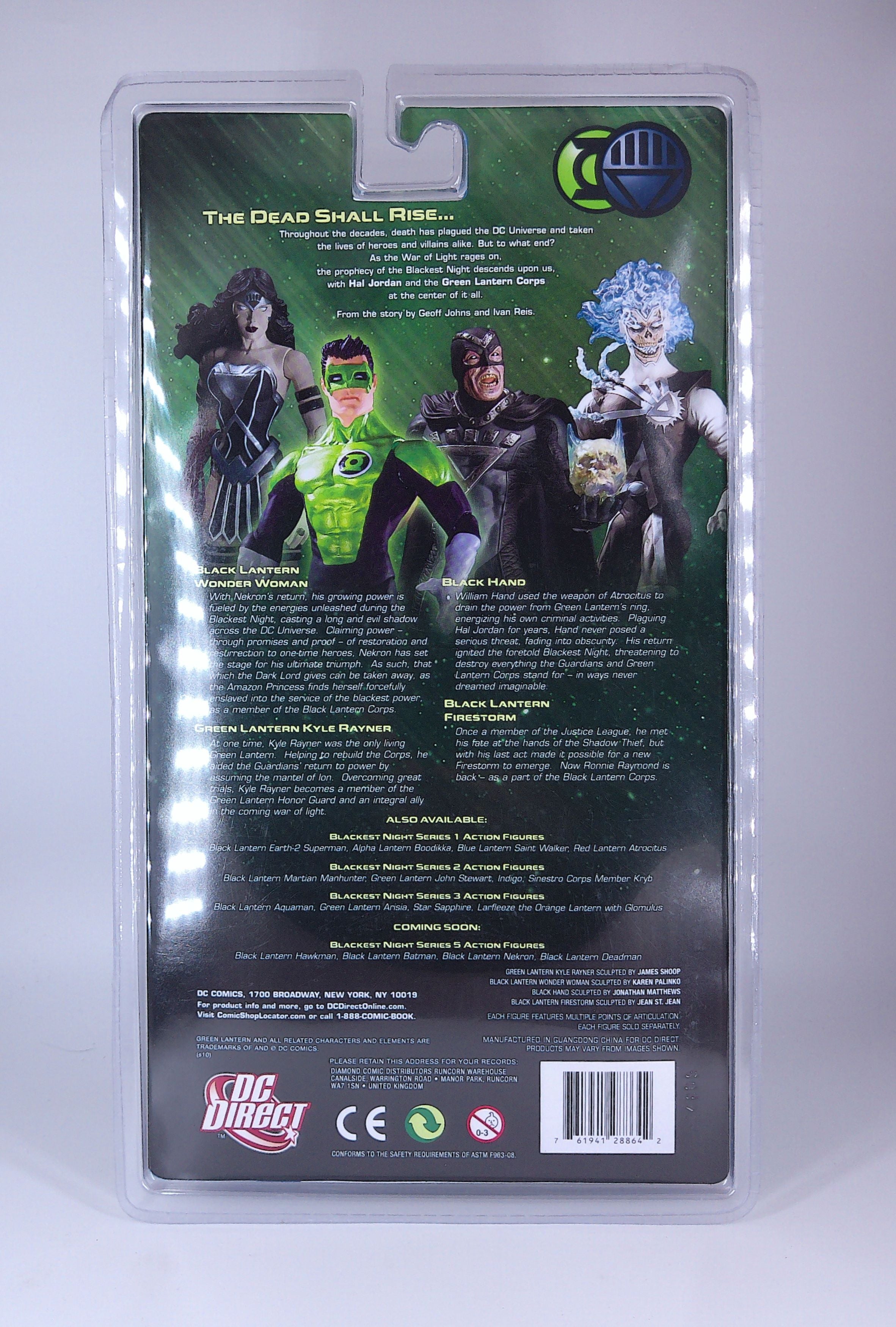 Kyle Rayner Green Lantern "Blackest Night" 7" figure DC Direct 2010