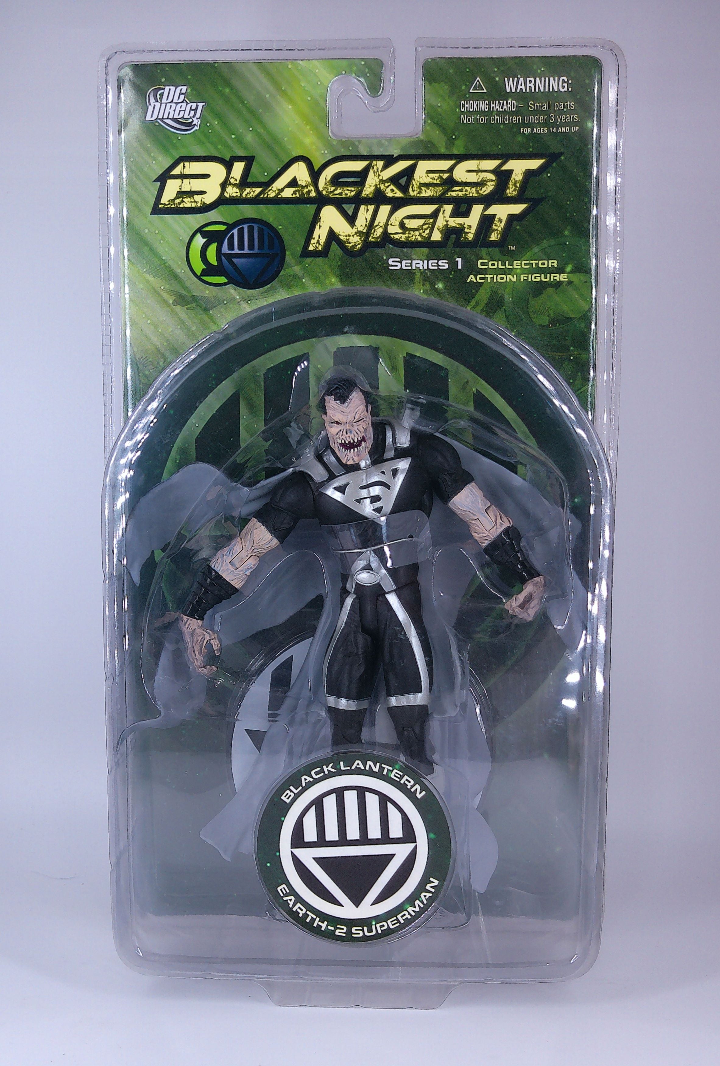 Black Lantern Undead Superman "Blackest Night" 6" Figure Dc direct 2009