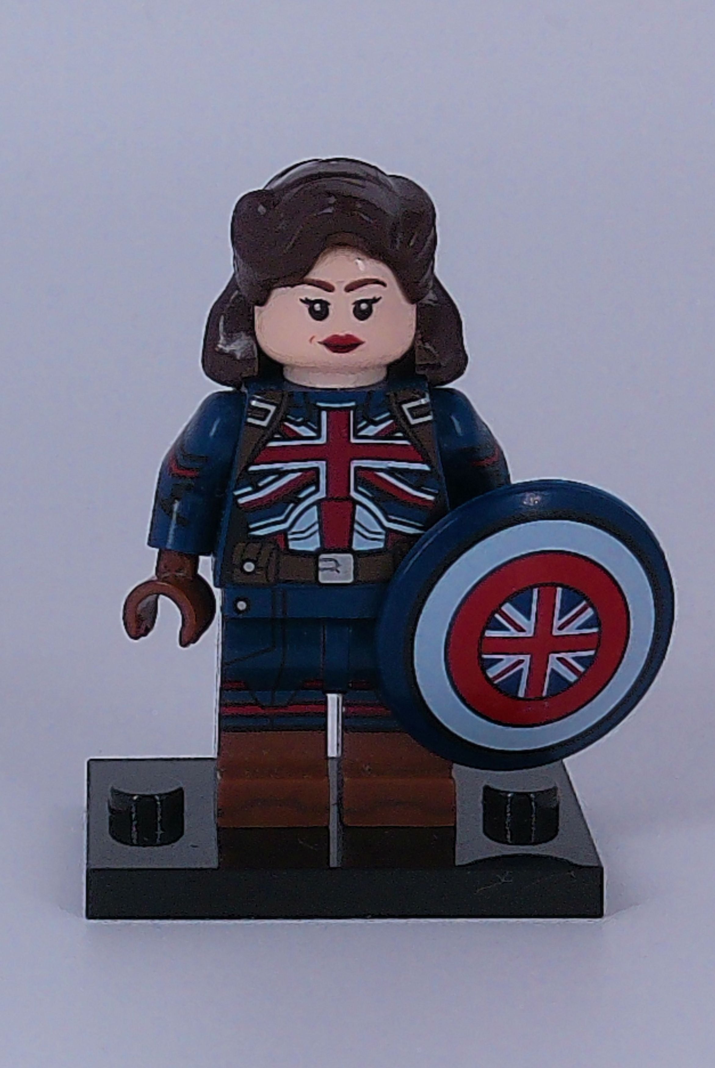 Custom Captain Carter 2" mini-figure (brick building) Marvel