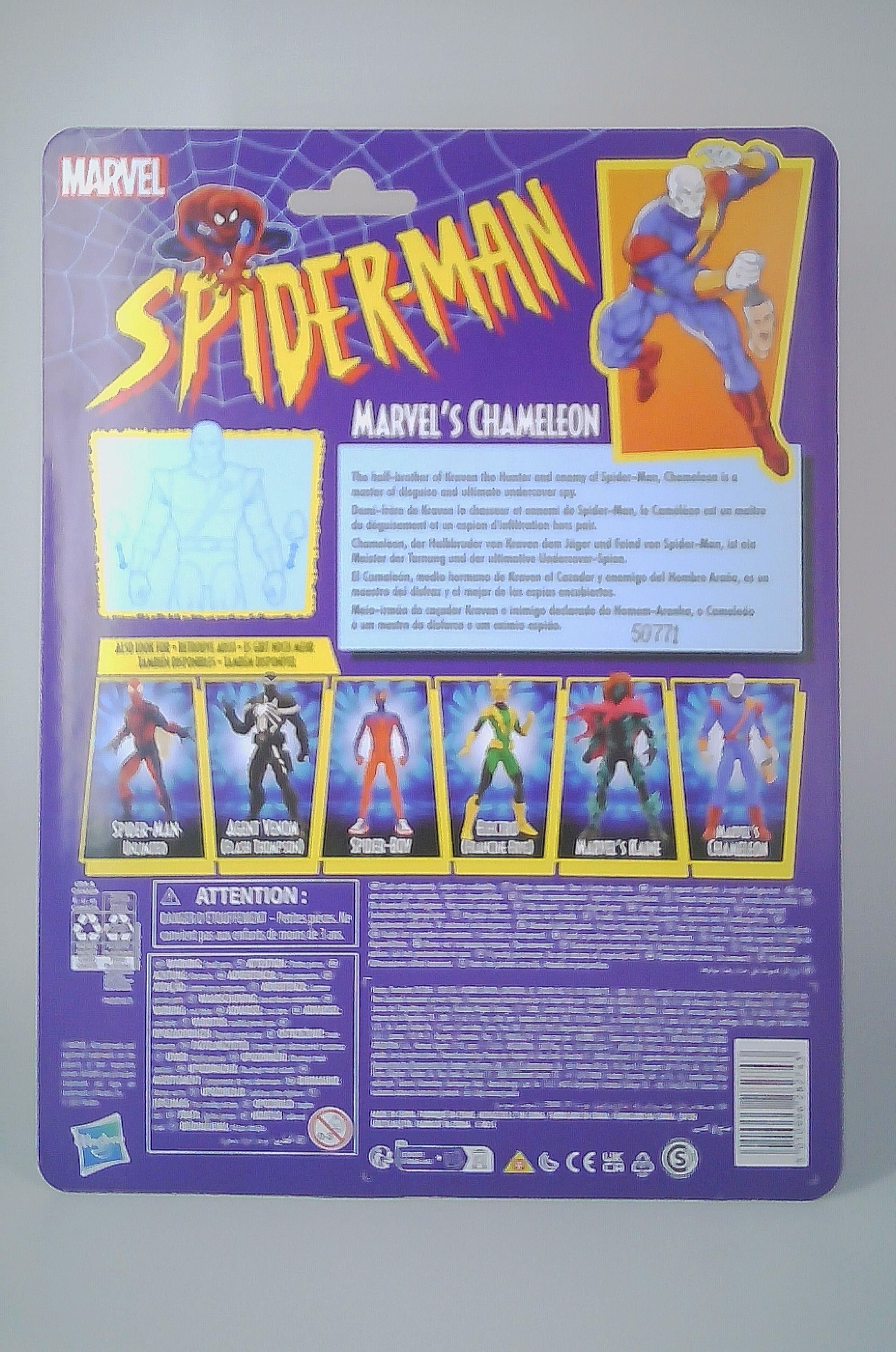 The Chameleon "Animated" Marvel Legends 7" figure Hasbro 2025