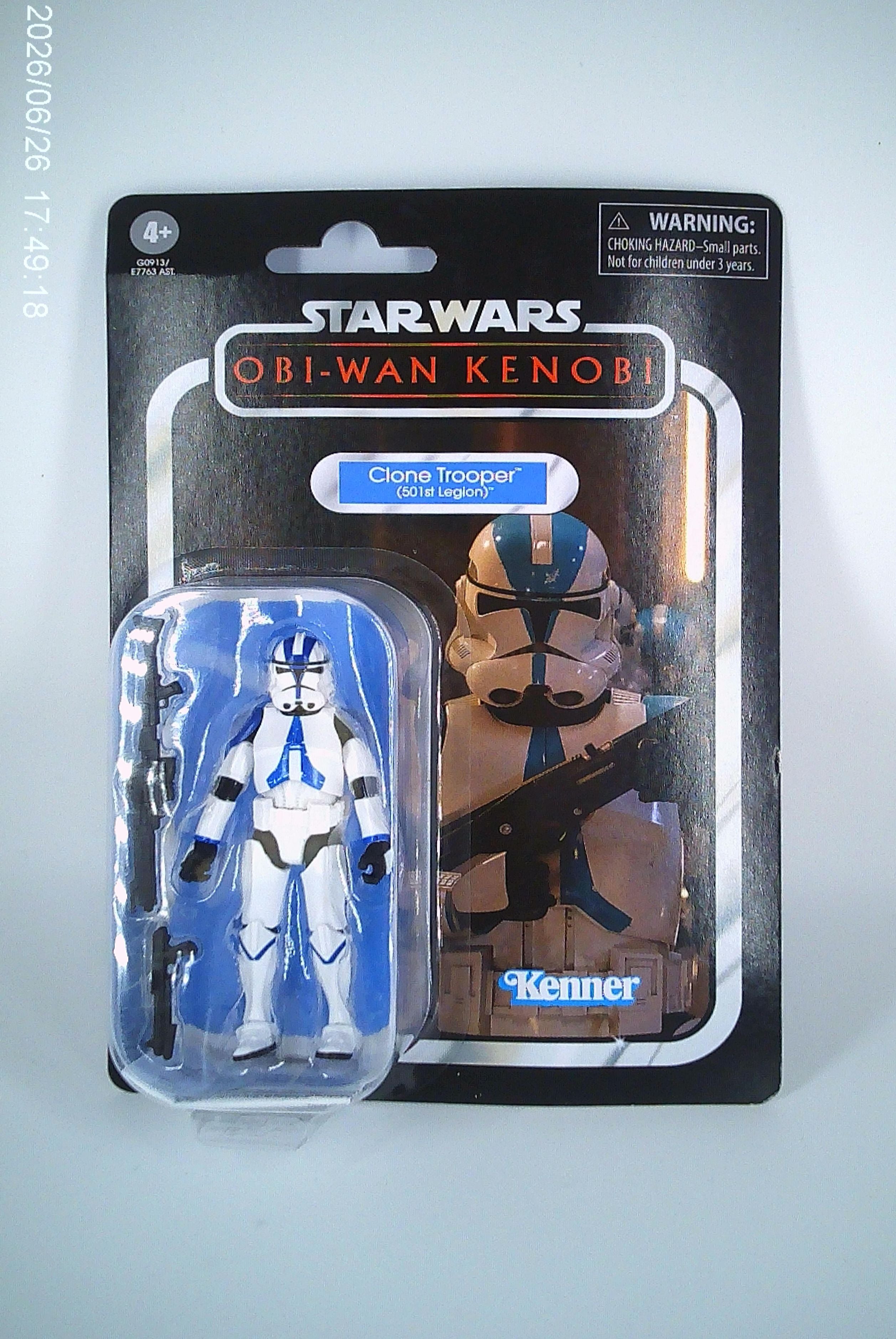 Star Wars 3.75" carded Clone Trooper (Obi-Wan Kenobi)