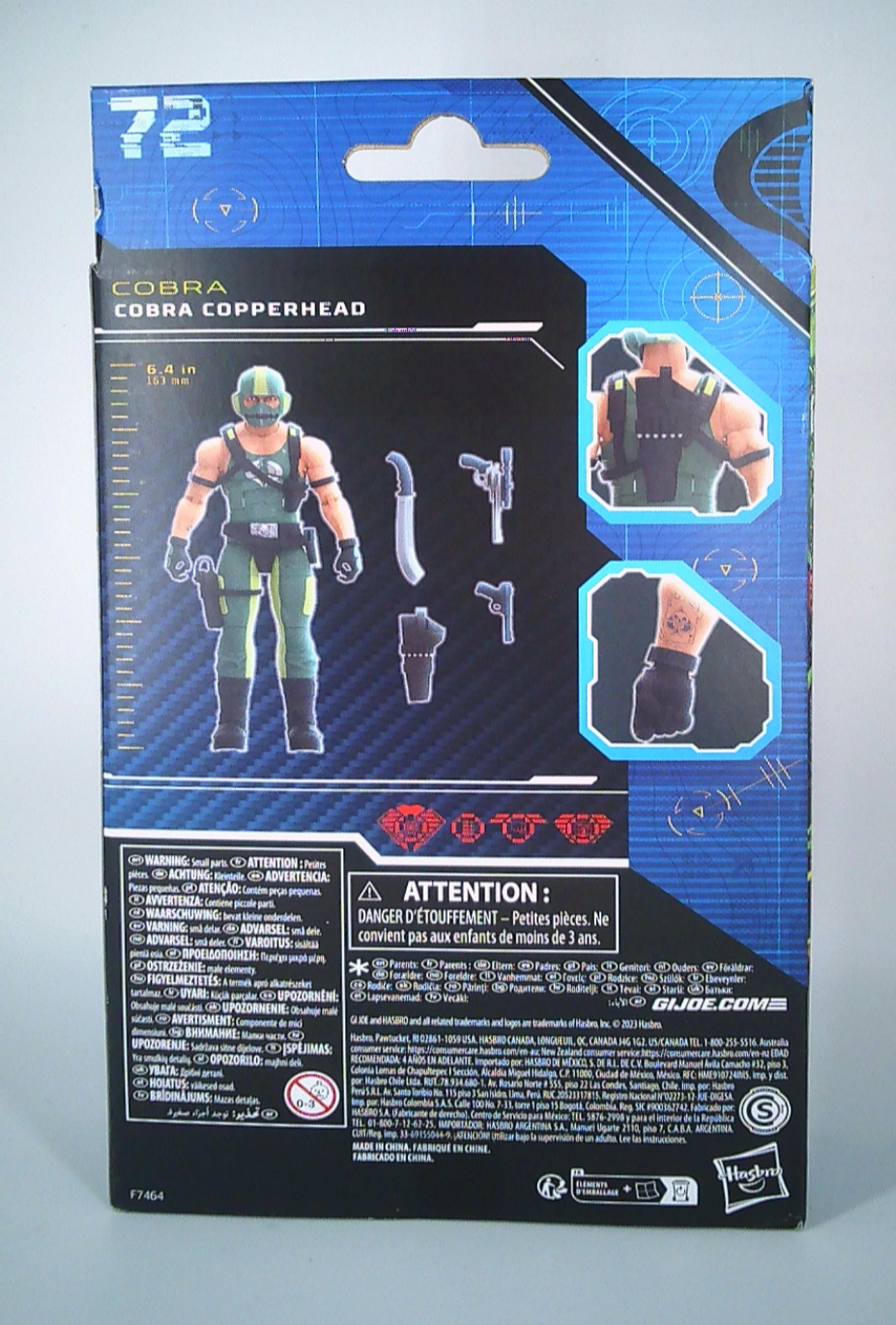 Copperhead 7" G.I.Joe classified "Cobra" figure hasbro