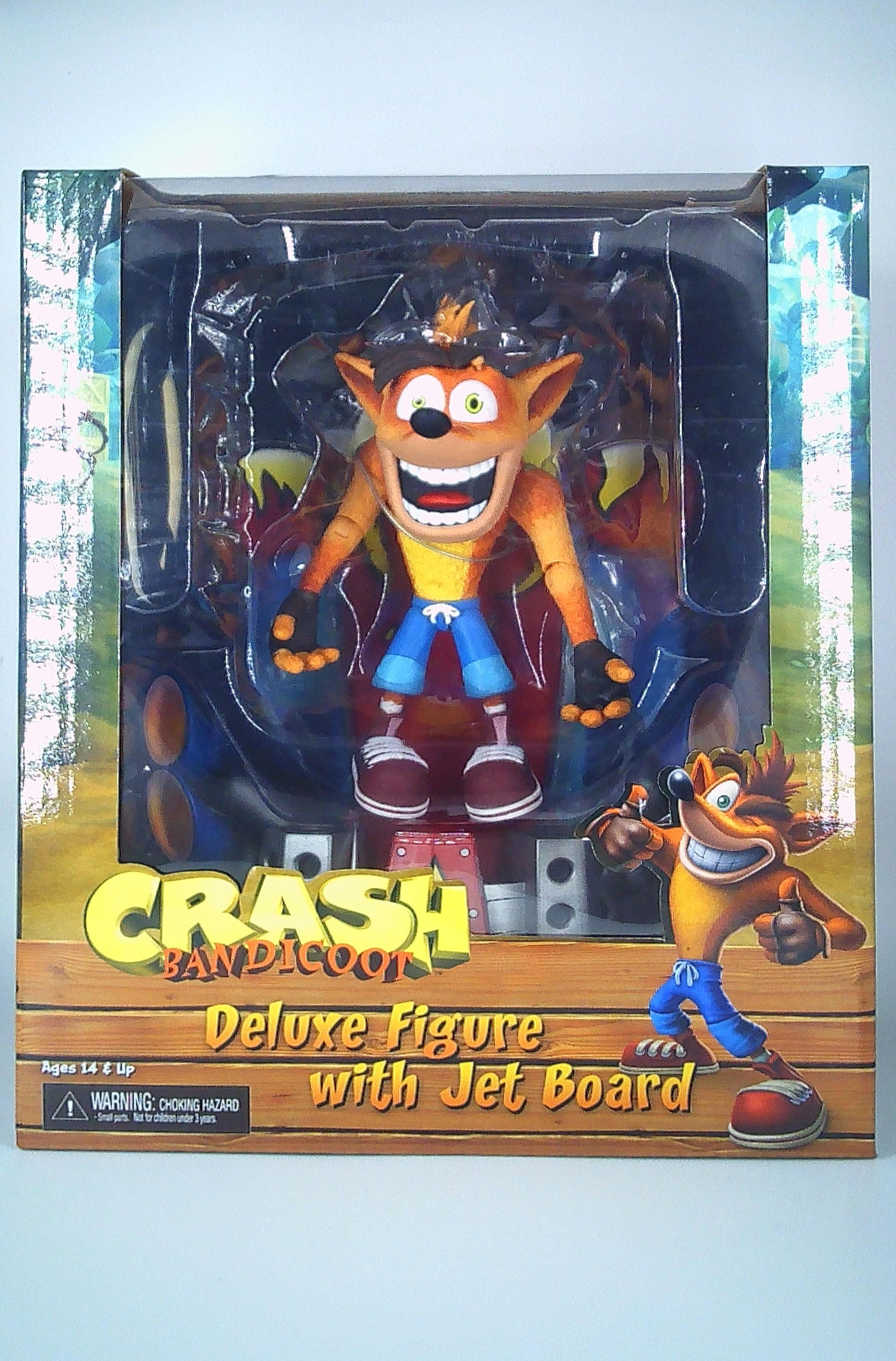 Crash Bandicoot 8" deluxe figure with board NECA