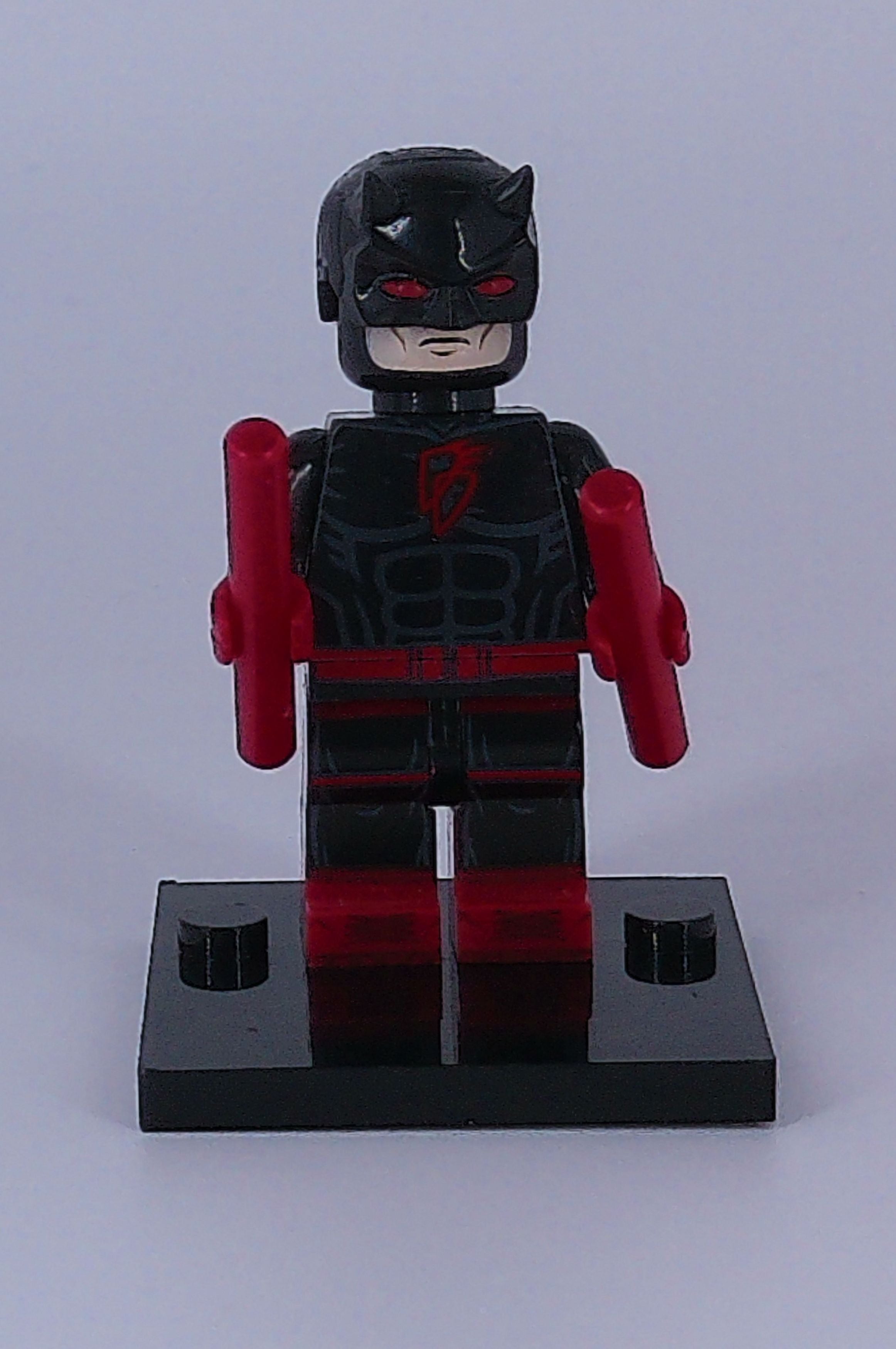 Custom DareDevil (Black suit) 2" Mini figure (Brick Building) Marvel