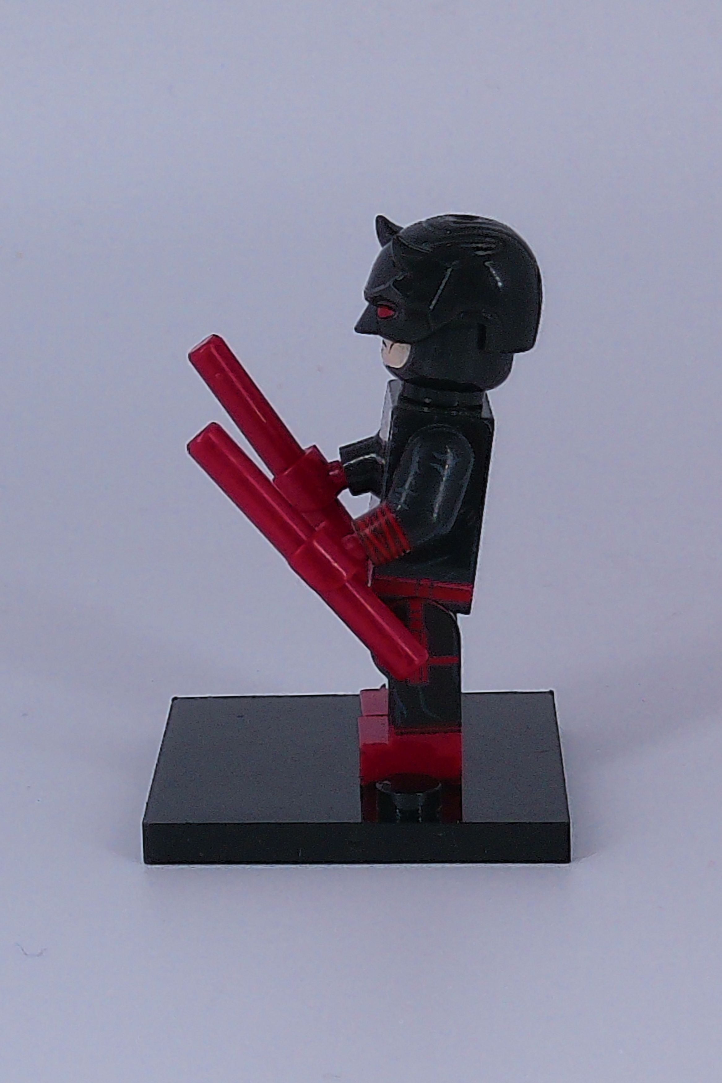 Custom DareDevil (Black suit) 2" Mini figure (Brick Building) Marvel