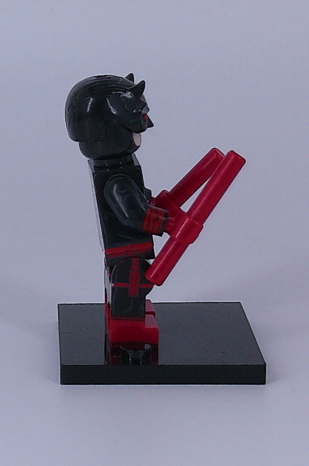 Custom DareDevil (Black suit) 2" Mini figure (Brick Building) Marvel