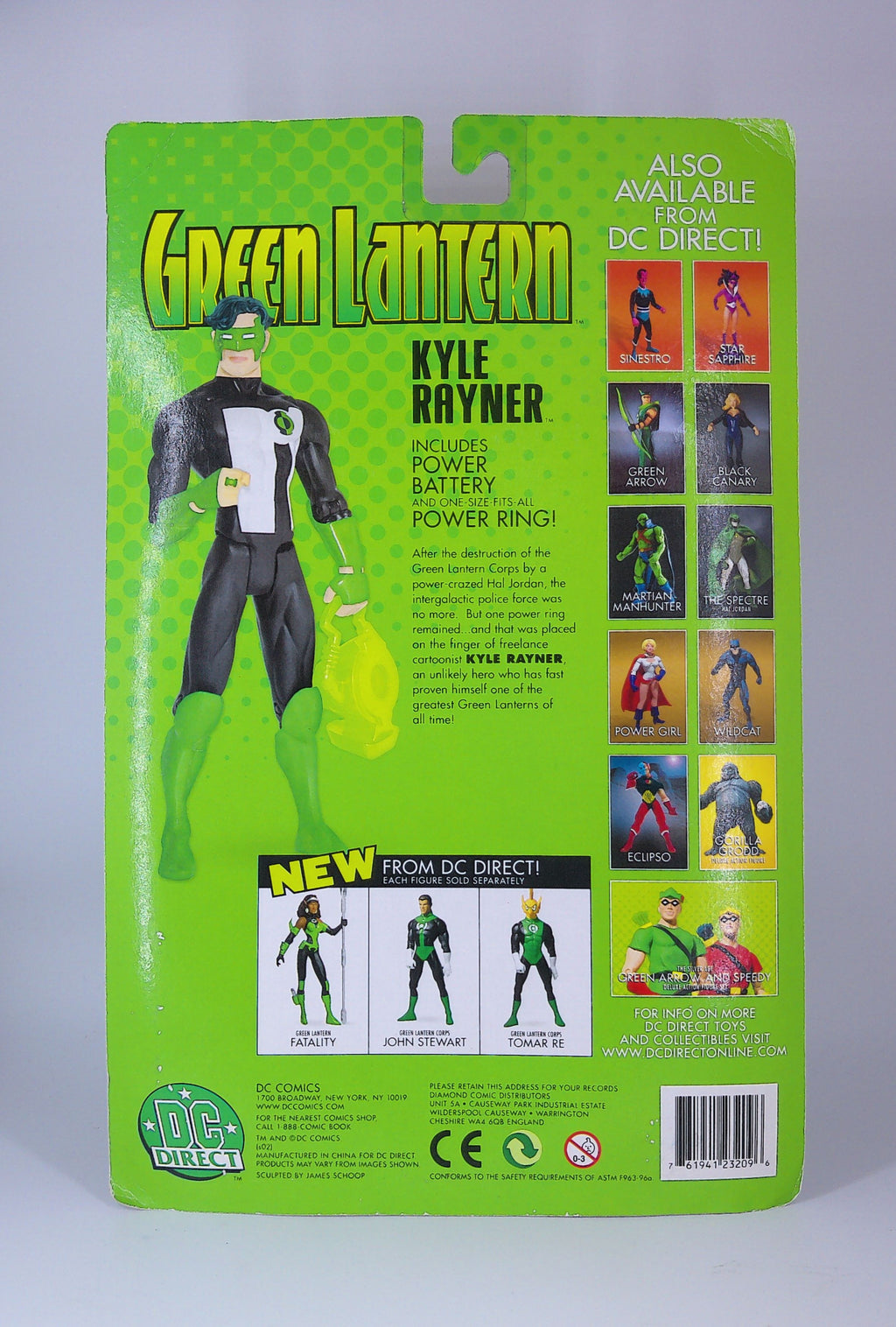 Kyle Rayner Green Lantern 6" figure DC Direct 2003