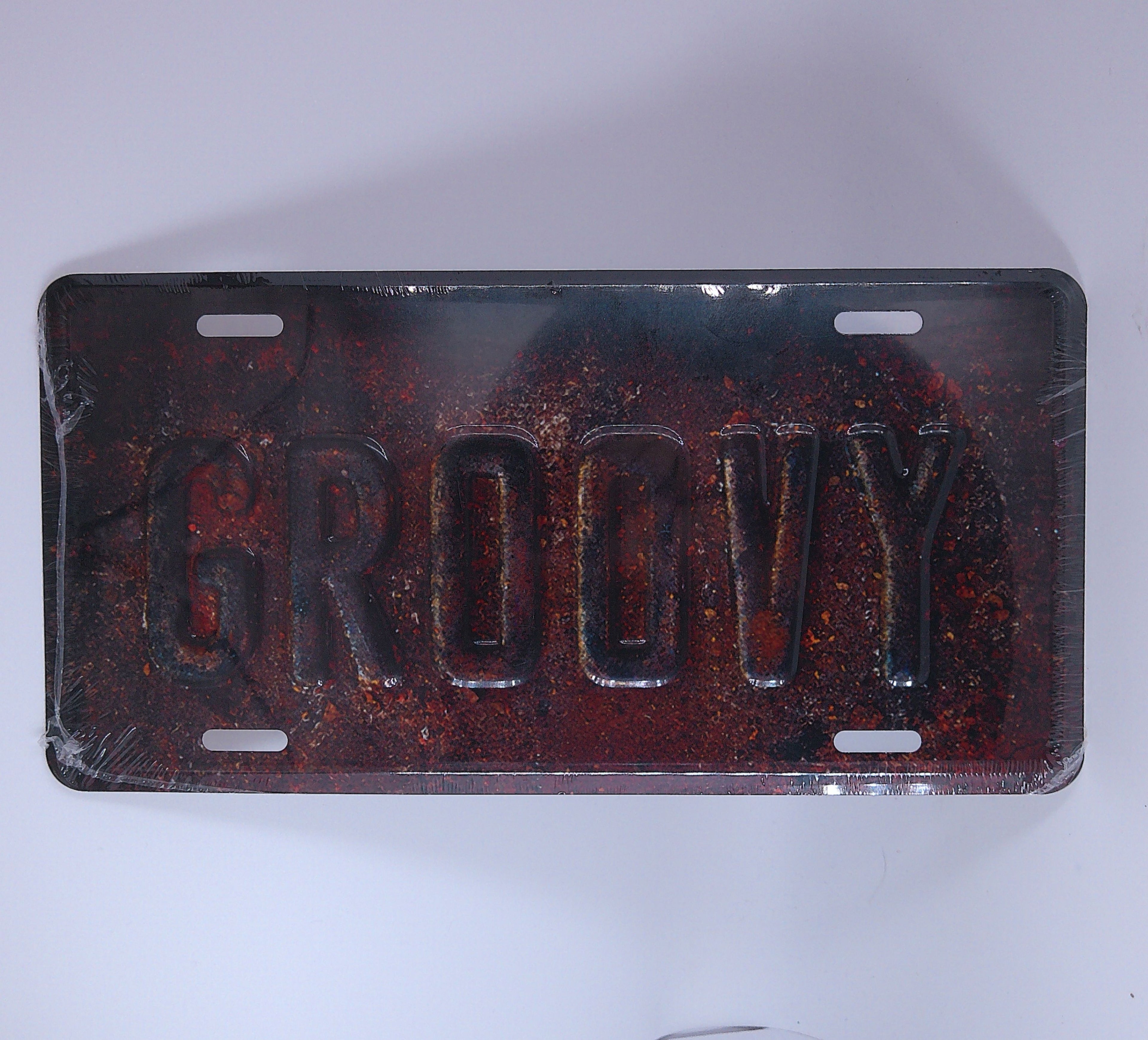 Evil Dead Custom License plate "Groovy" 1/1 scale