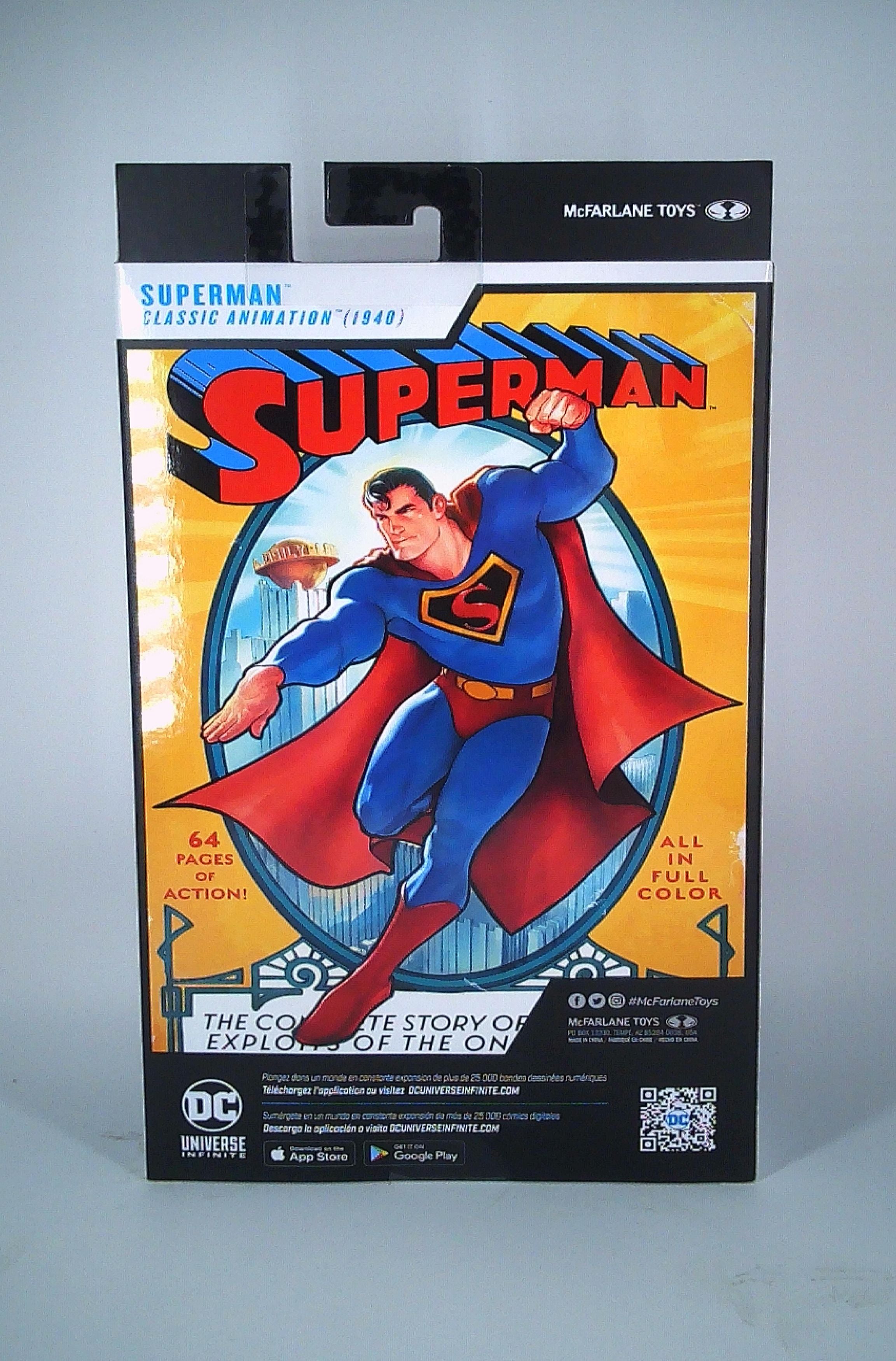 Superman "Fleischer" McFarlane 7" figure (Classic Animation) 2025
