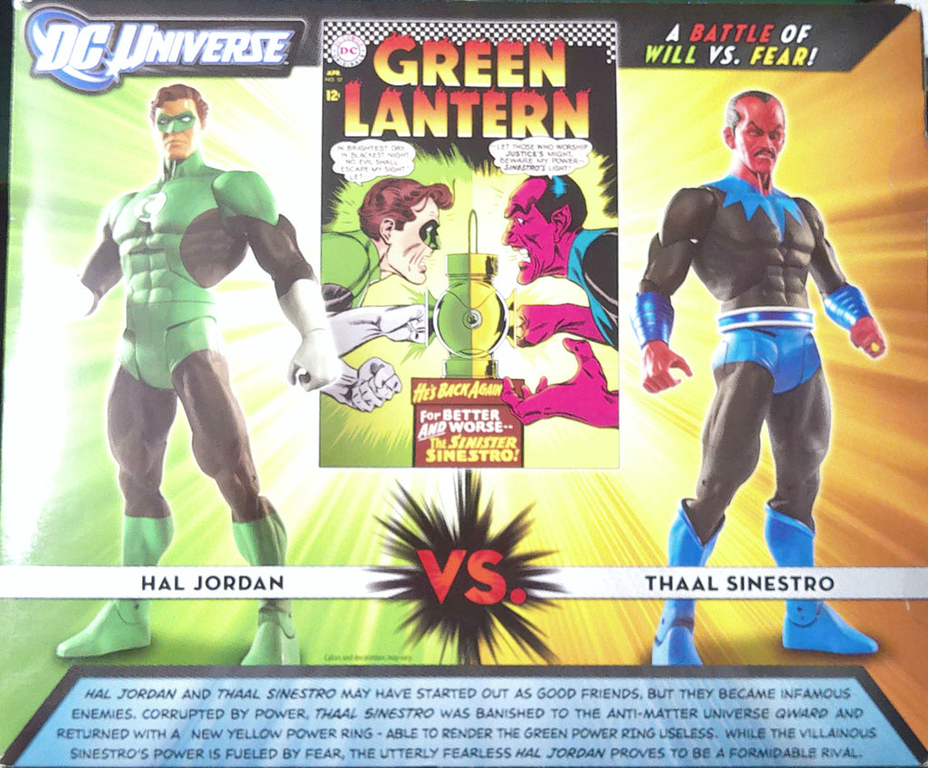 Hal Jordan vs Sinestro (Dc Universe" 6 inch figures Mattel 2011