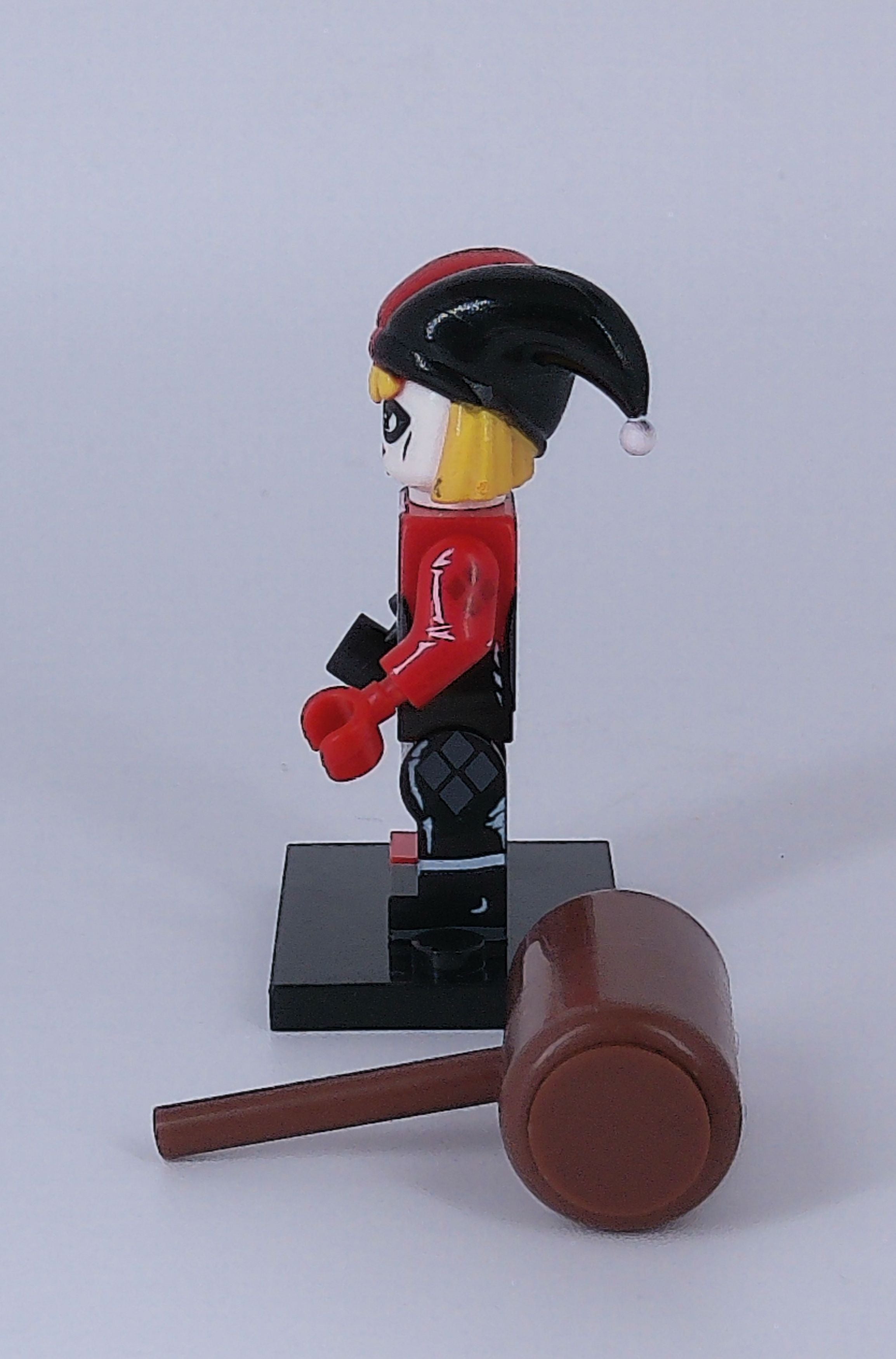 Custom Harley Quinn (Jester) 2" mini figure (Brick building) Dc comics