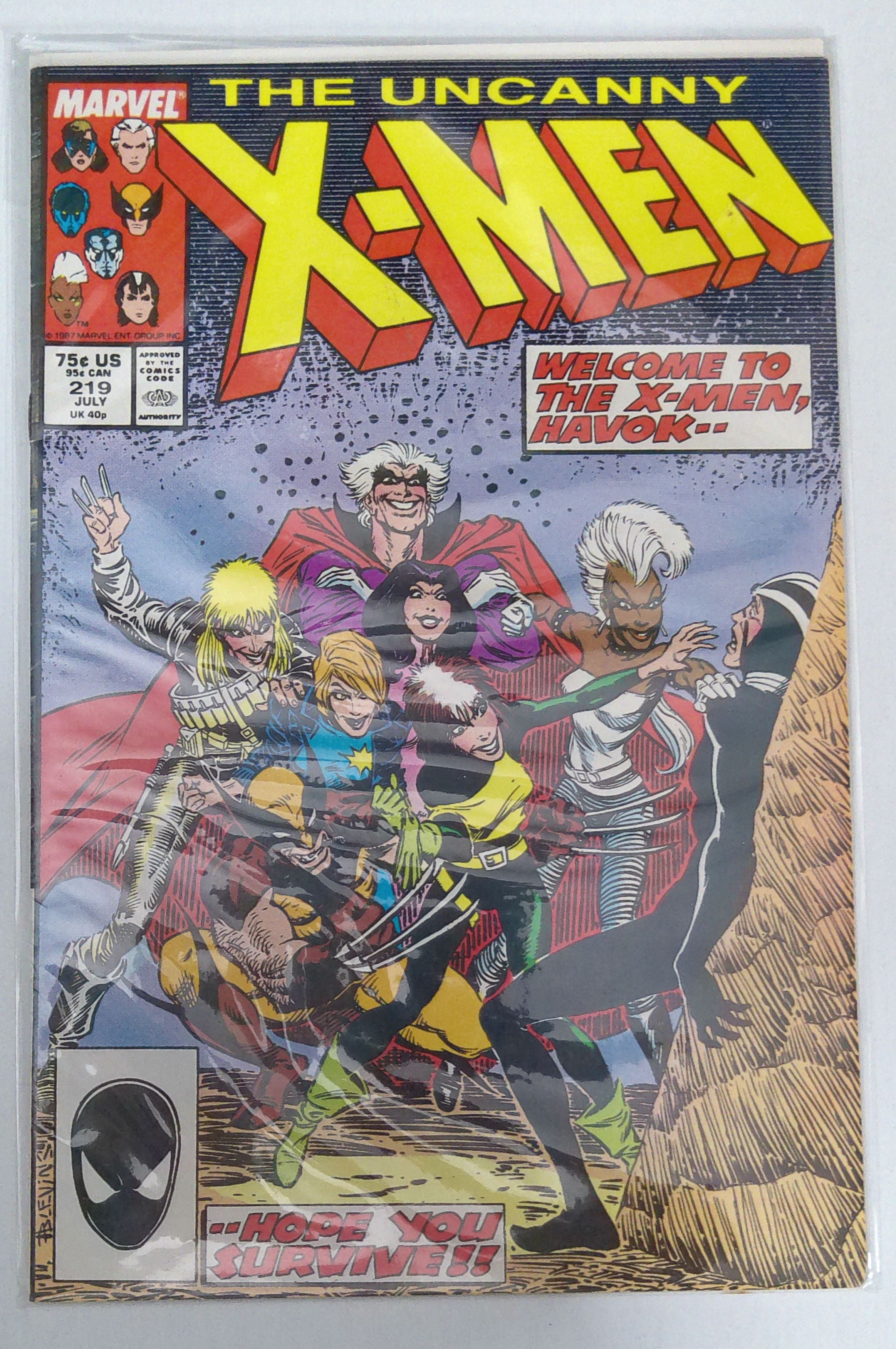 The Uncanny X-Men issue #219 1987