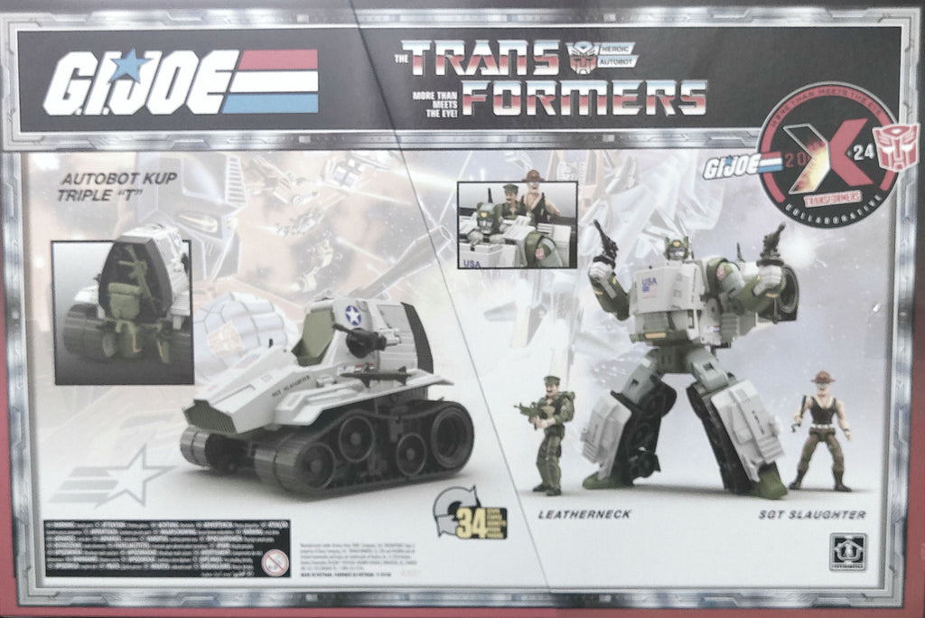 Autobot Kup Triple T with 3 3/4 inch Sgt slaughter and Leatherneck 2024