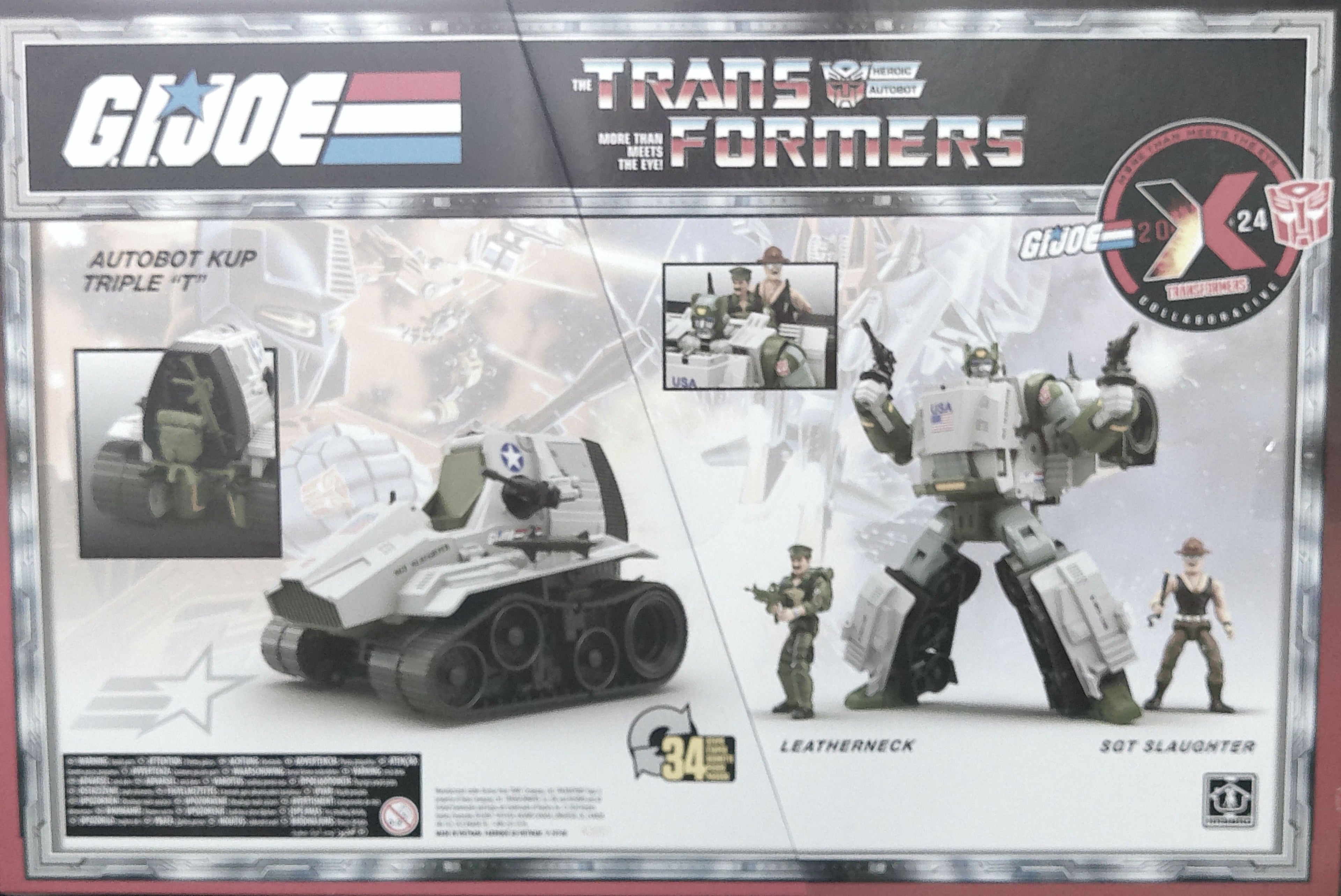 Autobot Kup Triple T with 3 3/4 inch Sgt slaughter and Leatherneck 2024