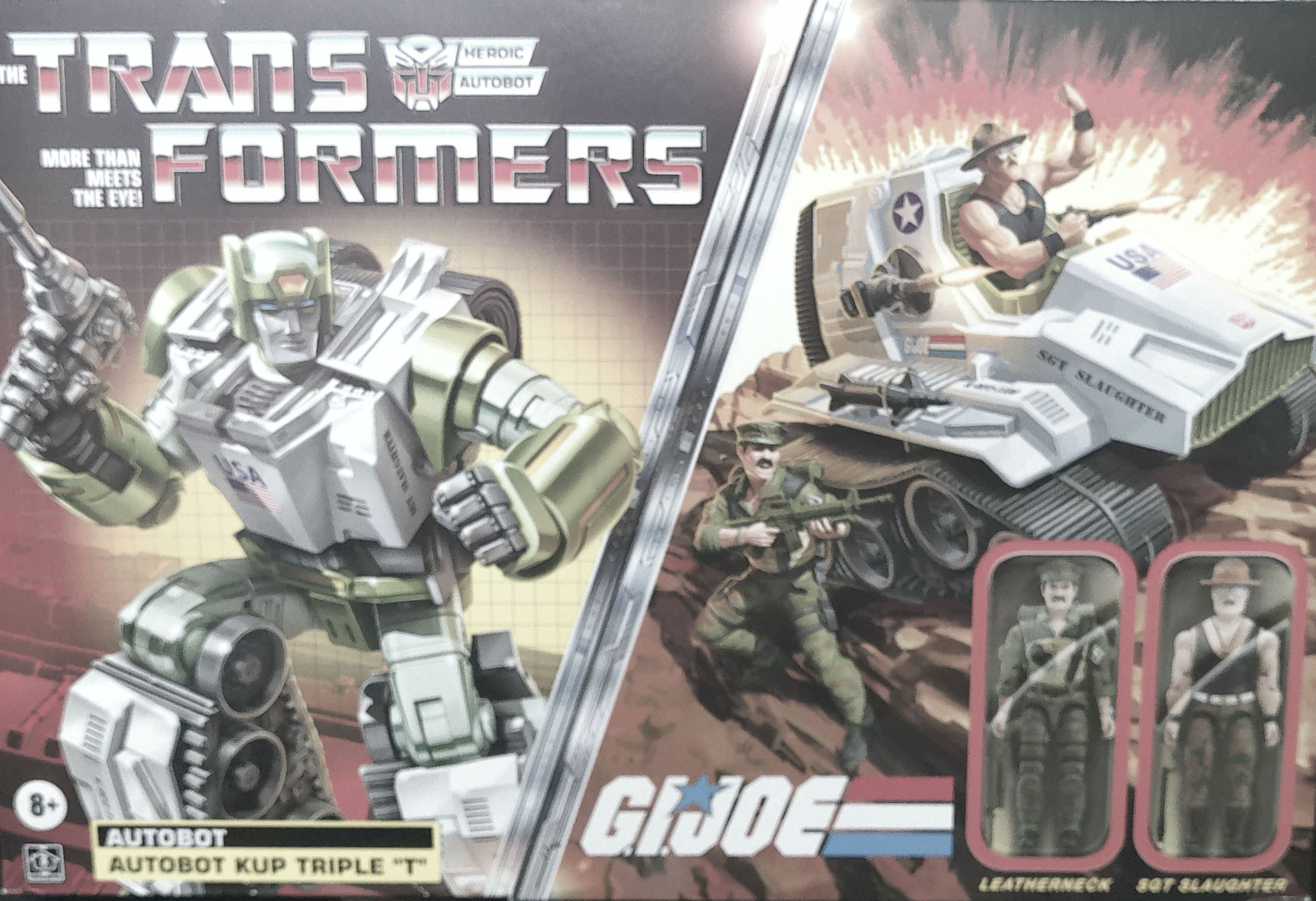 Autobot Kup Triple T with 3 3/4 inch Sgt slaughter and Leatherneck 2024