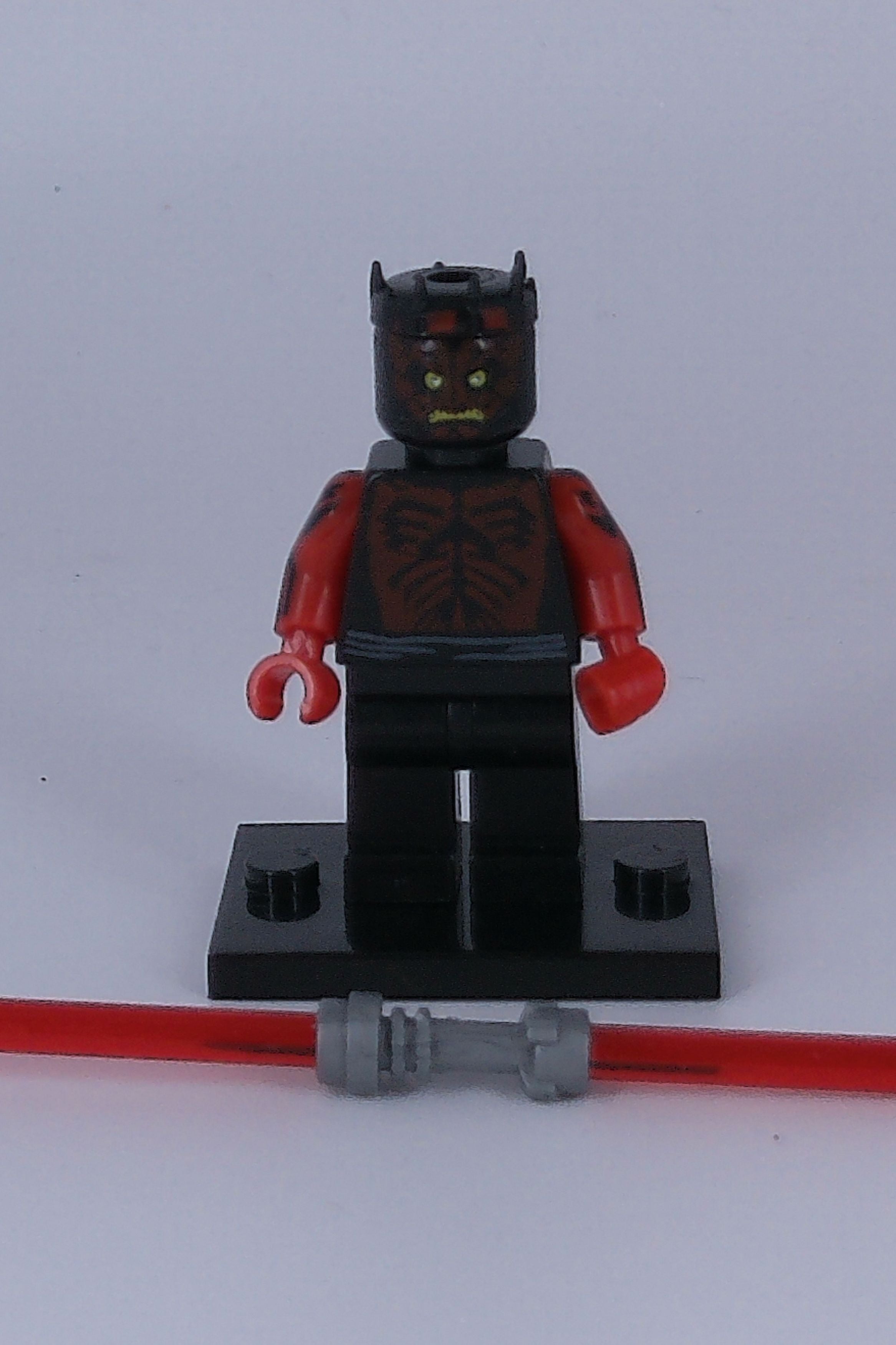 Custom Darth Maul 2" Mini figure (Brick building) Star Wars