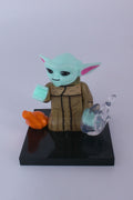 Custom Yoda Mini-figure w/ accessories (brick building)