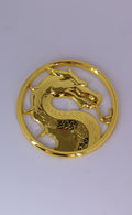 Mortal Kombat emblem metal Gold prop