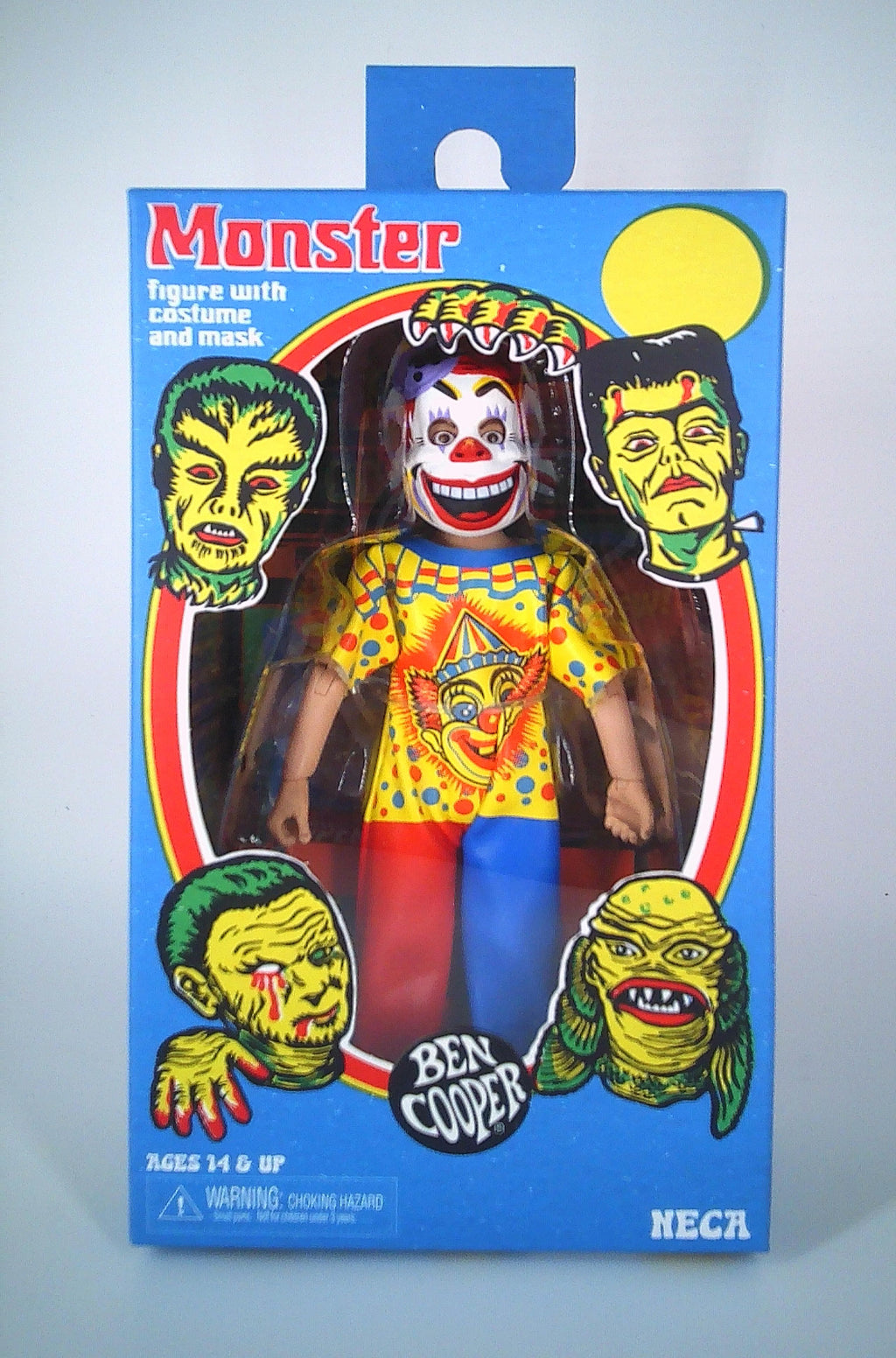 Neca Clown "Ben Cooper" figure costume and mask