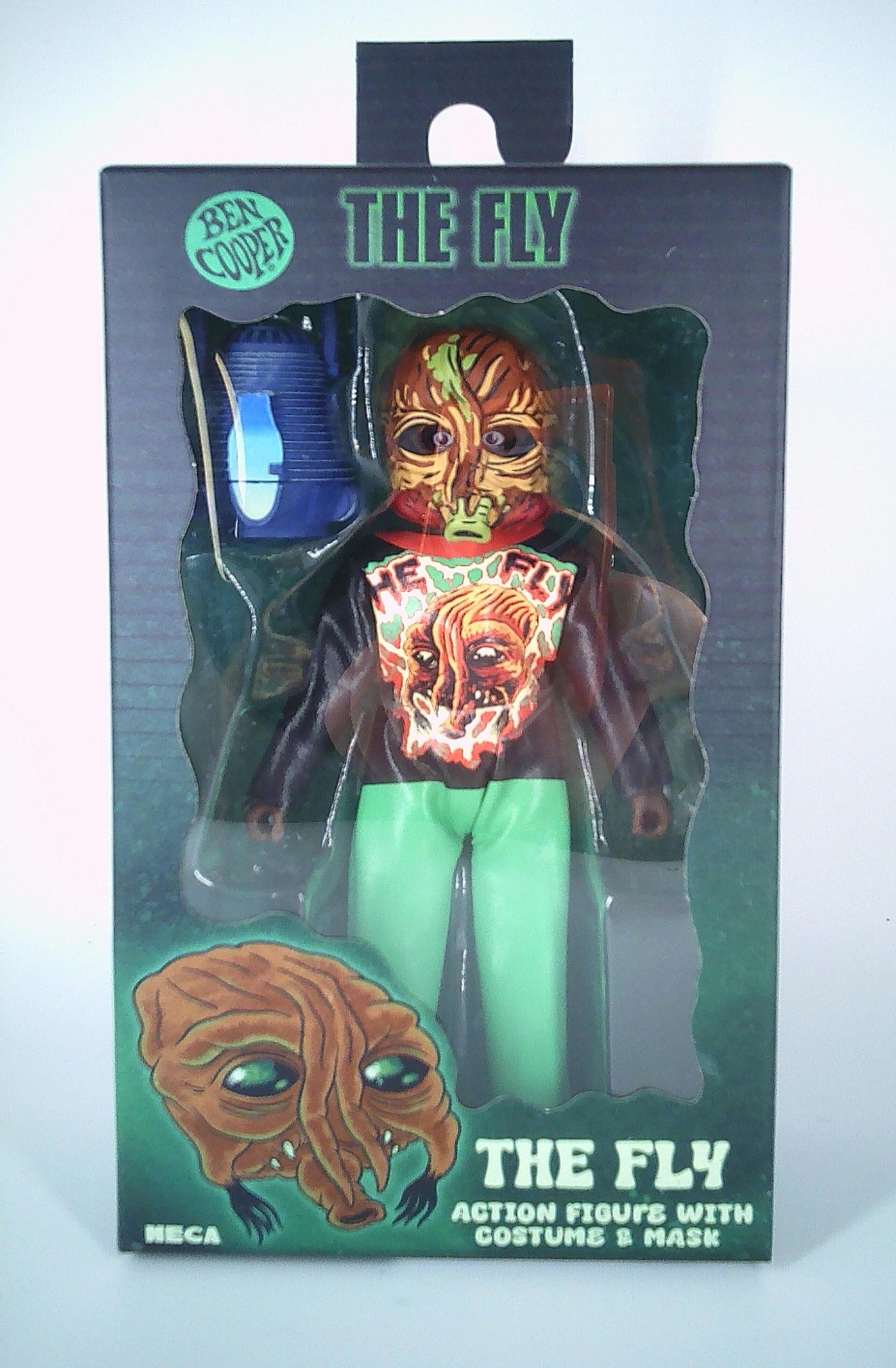 Neca The Fly " Ben Cooper" figure costume and mask