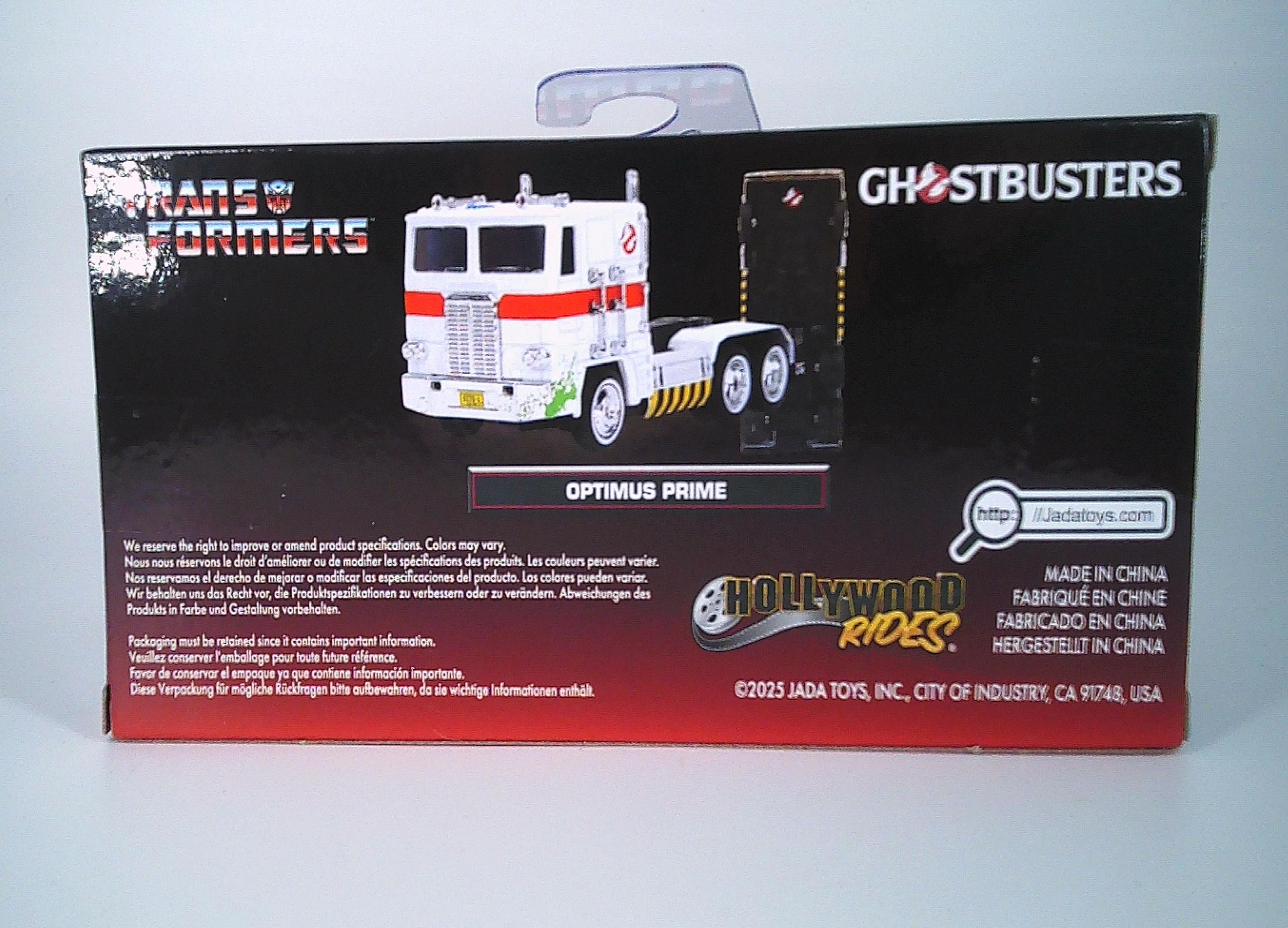 Optimus Prime Transformers Ghost Busters die-cast