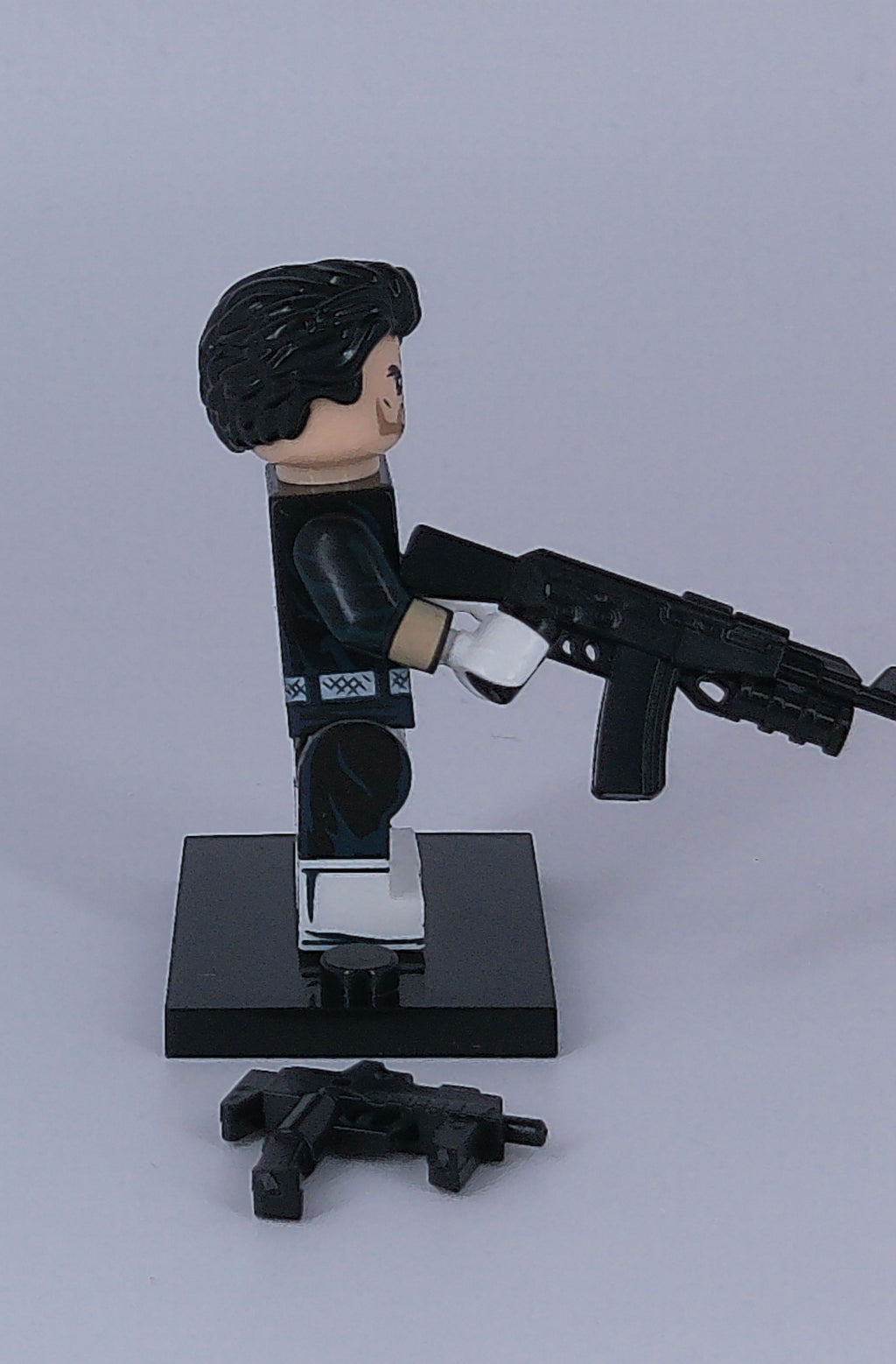 Custom Punisher 2 inch figure (Brick building) Marvel