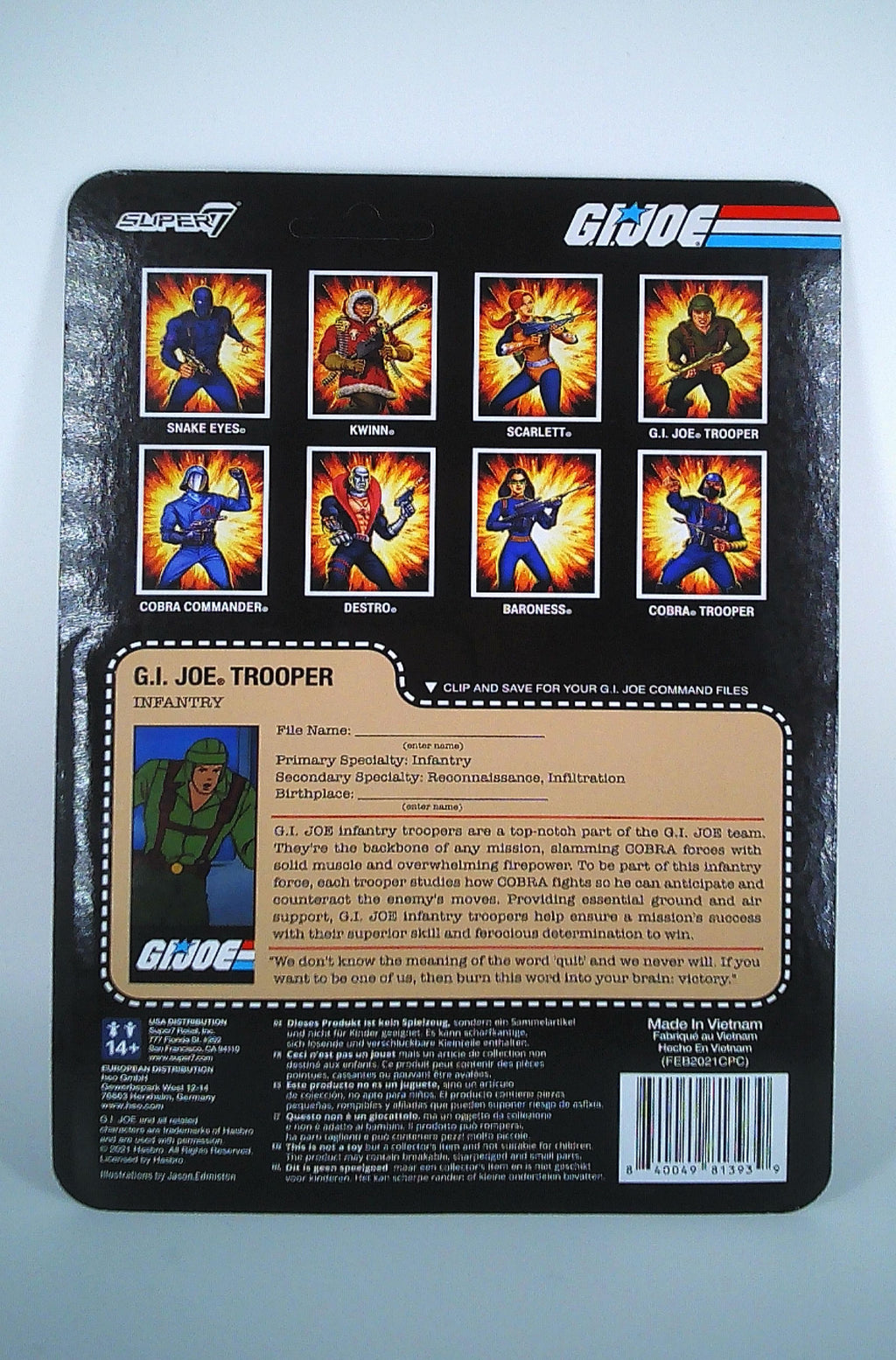 Trooper 3.75" G.I Joe (version 2) ReAction figure Super7