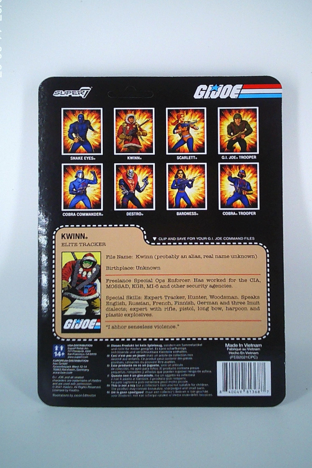 Kwinn 3.75" G.I. Joe ReAction figure Super7