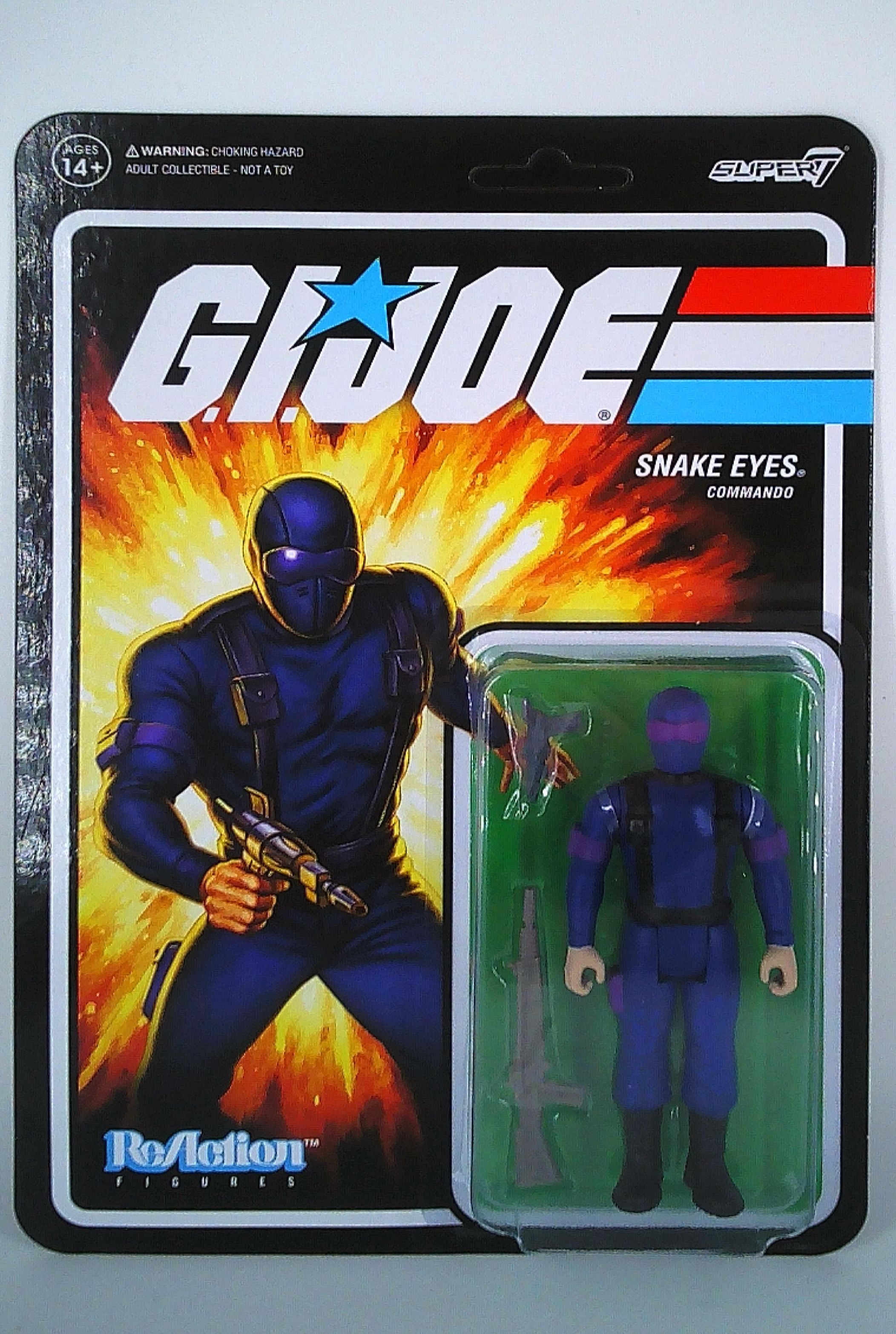 Snake Eyes 3.75" G.I.Joe ReAction figure Super7