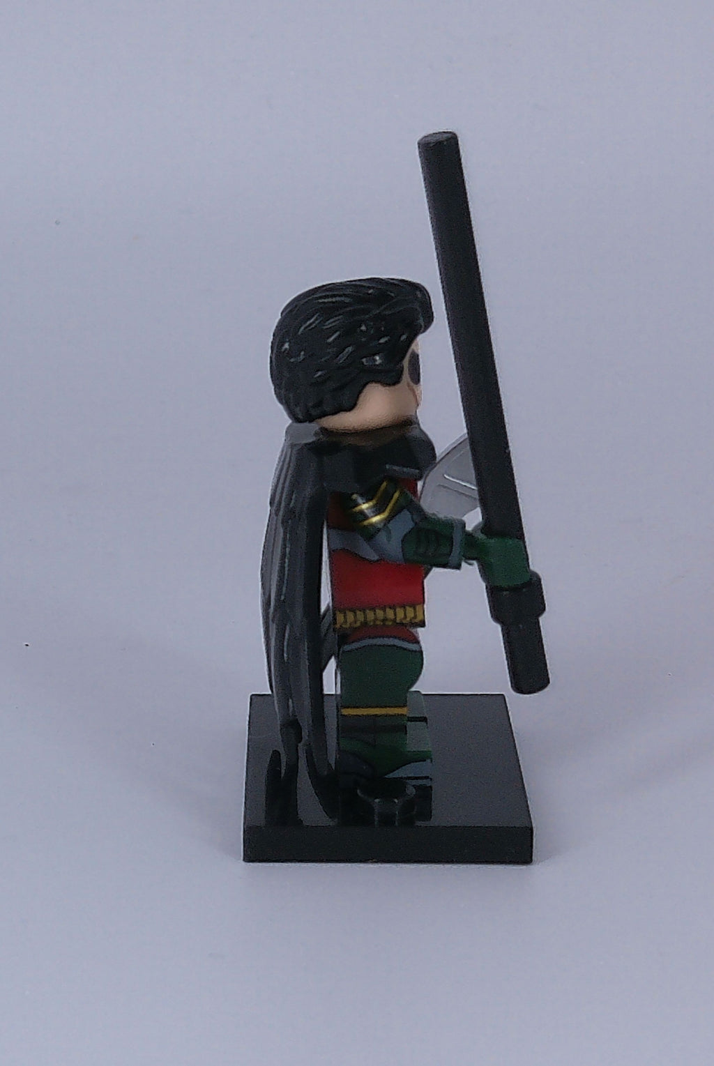Custom Robin "Arkham City" 2 inch figure (Brick building) DC Comics