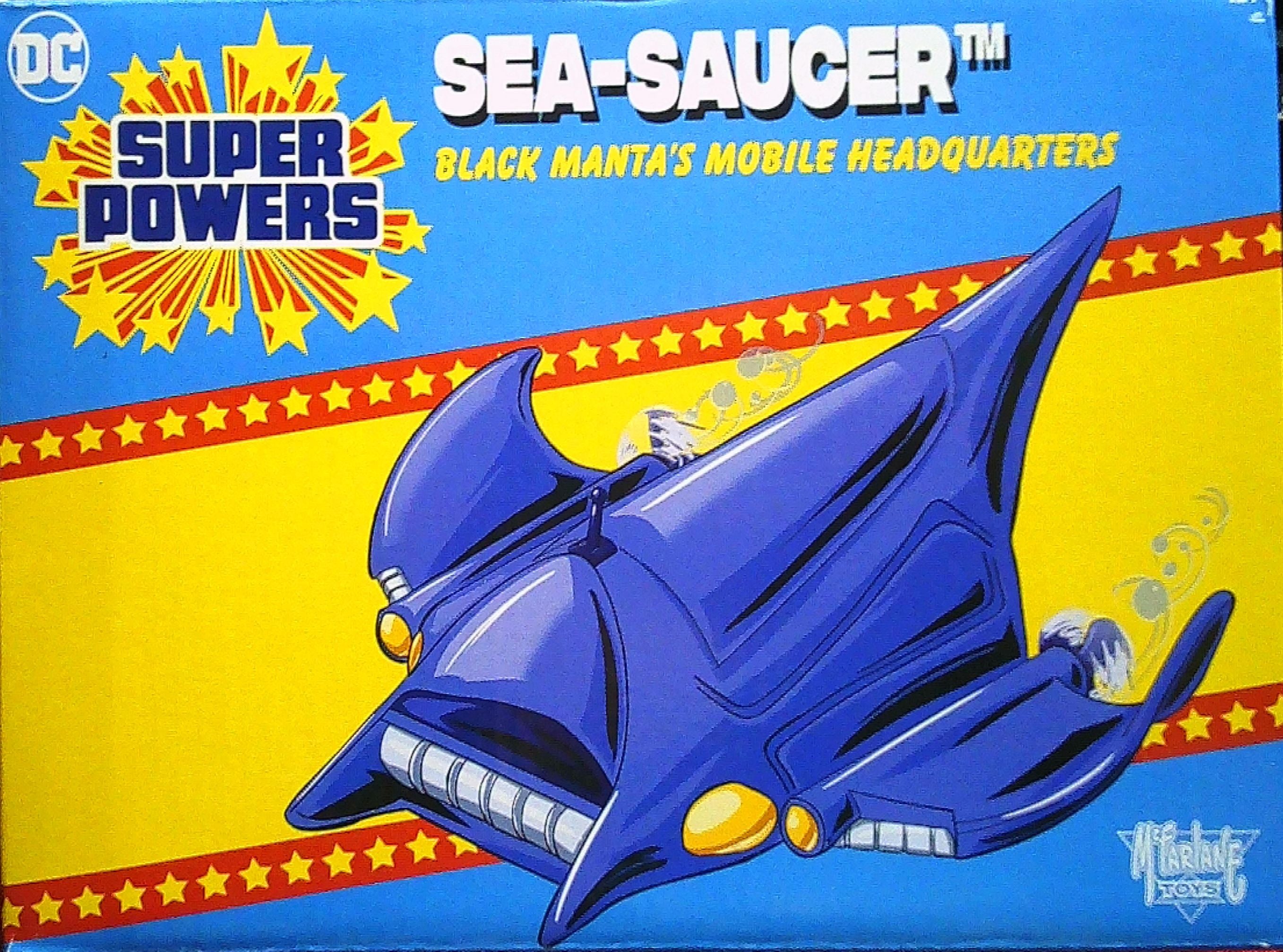 Sea Saucer Super Powers McFarlane Black Manta mobile headquarters