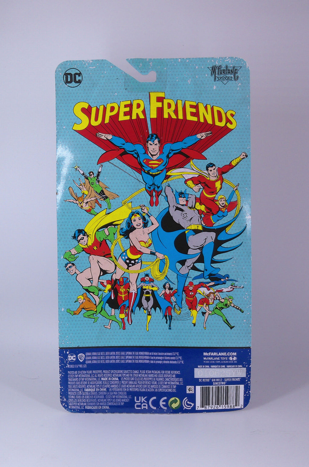 Super Friends Sinestro (Classic Blue) 6" McFarlane  2025