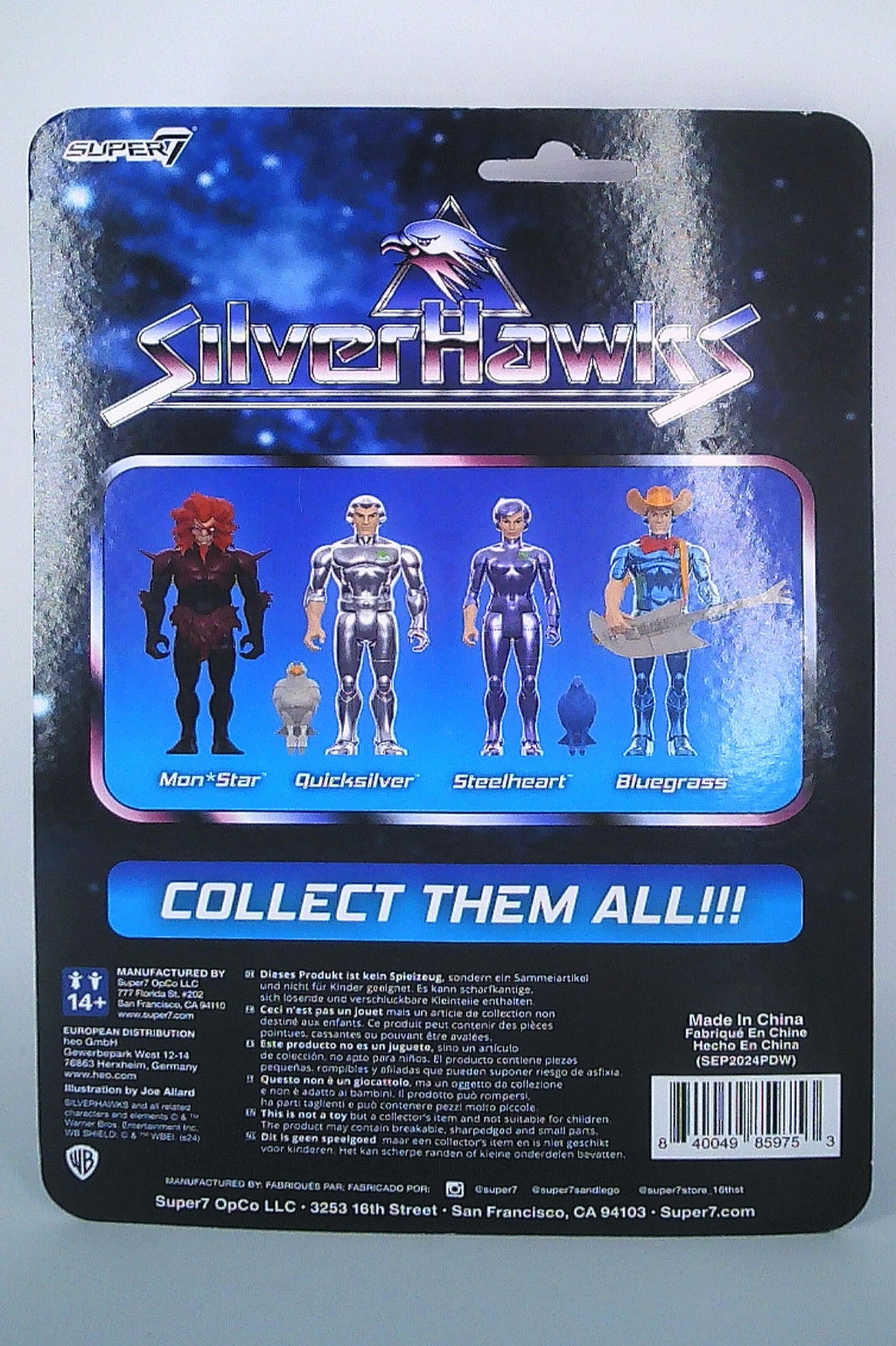 Quicksilver "SilverHawks" figure 4" ReAction Super7