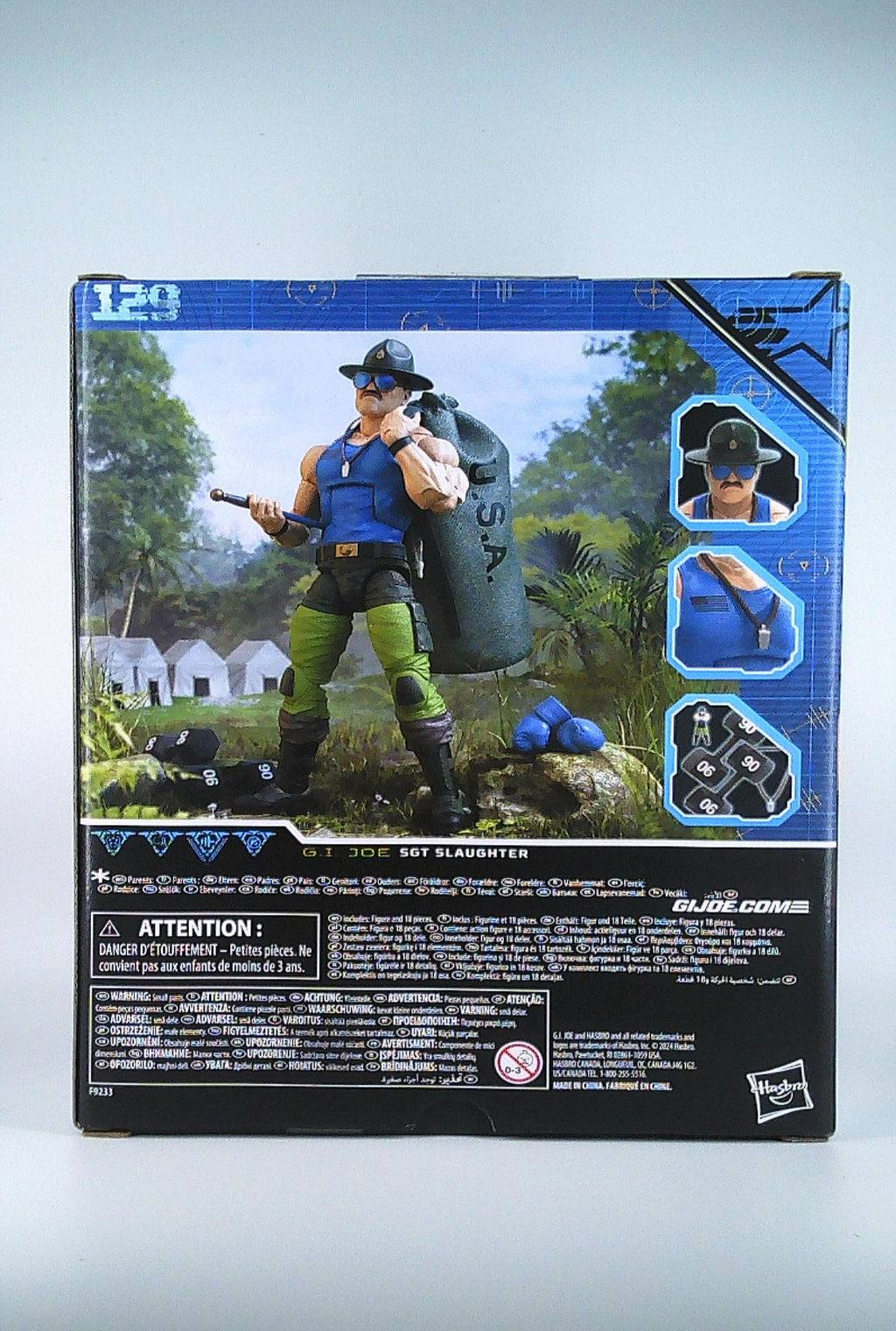 Sgt. Slaughter "Mad Marauders" G.I.Joe classified 7" figure Hasbro