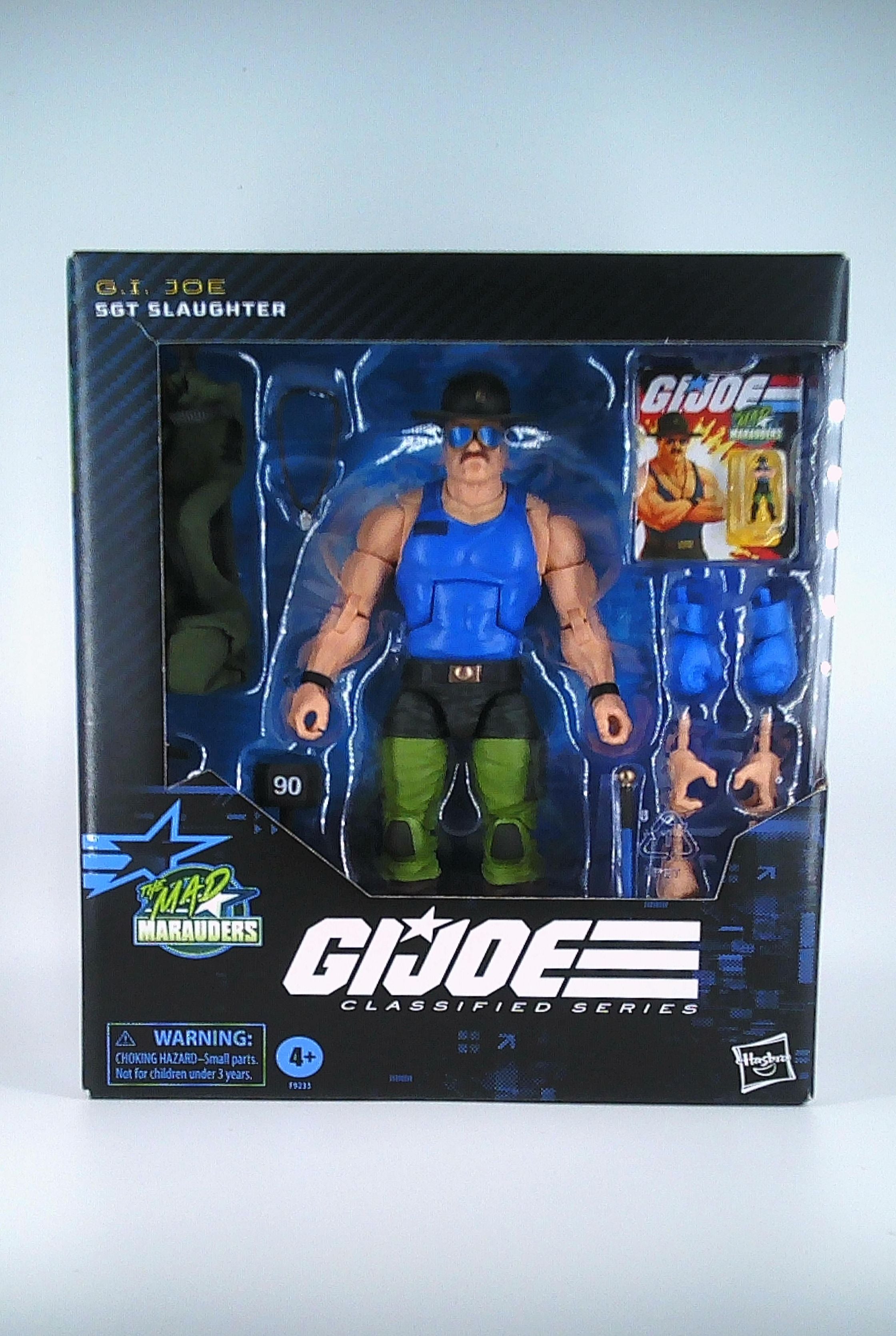 Sgt. Slaughter "Mad Marauders" G.I.Joe classified 7" figure Hasbro