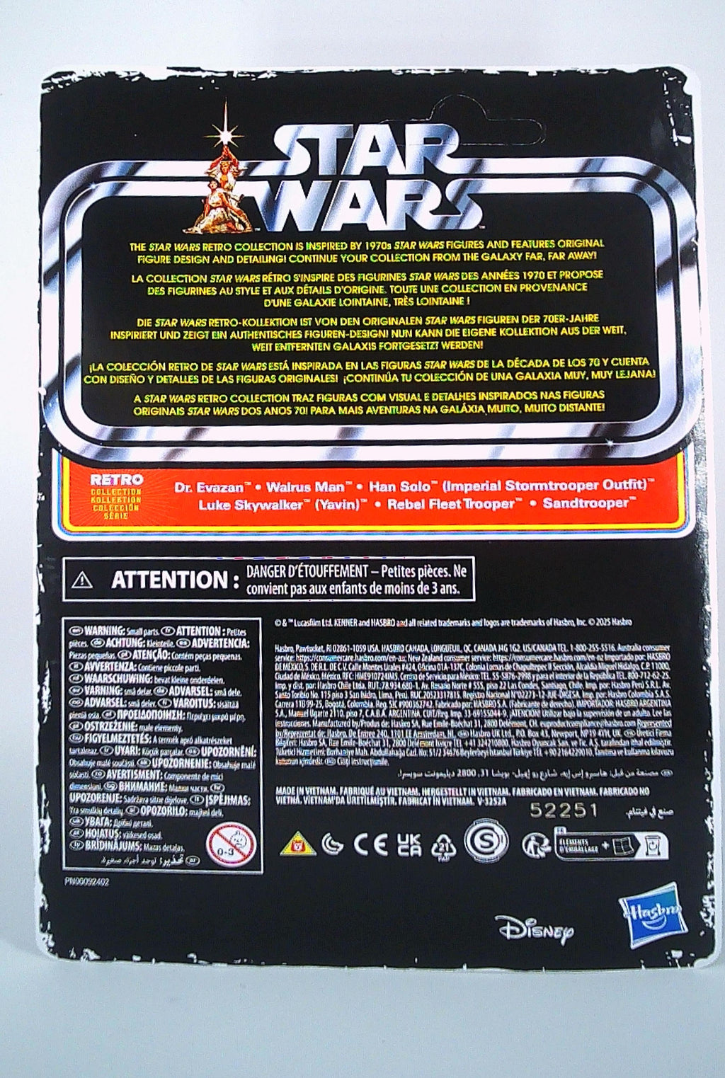 Star Wars 3.75 Retro carded collection-Han Solo (Imperial Stormtrooper Outfit)