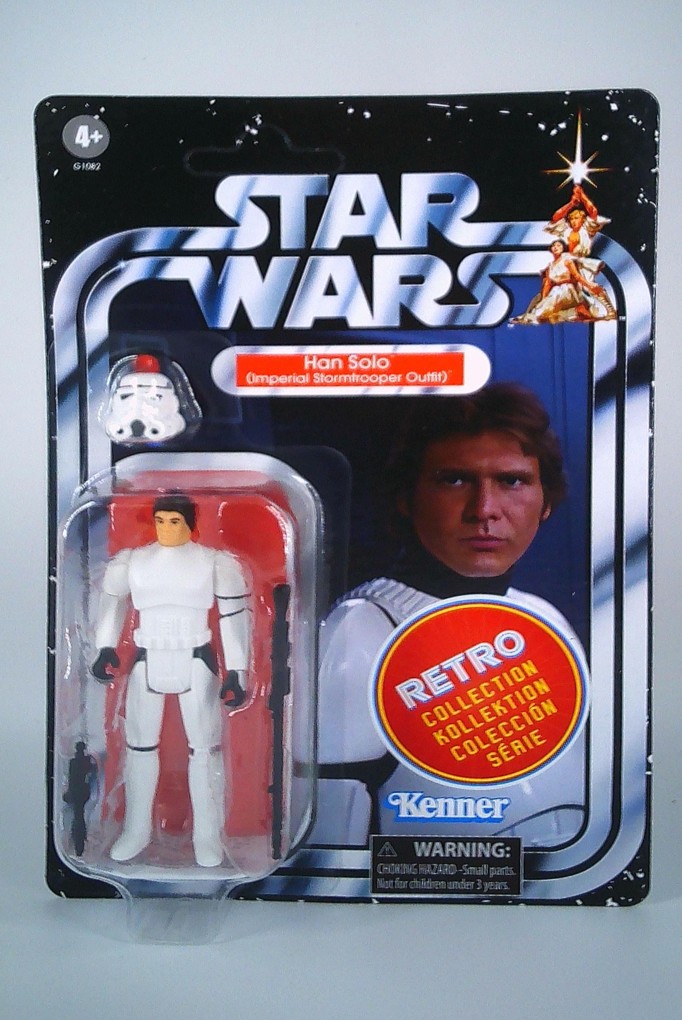 Star Wars 3.75 Retro carded collection-Han Solo (Imperial Stormtrooper Outfit)