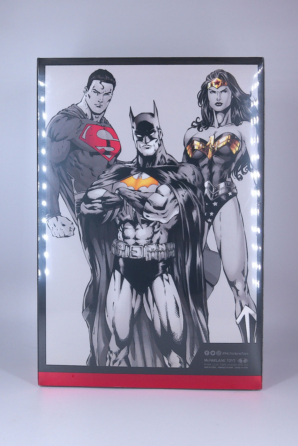 Dc heros Tri Super Powers "Black and White accent edition" 5 inch figures McFarlane limited 5100
