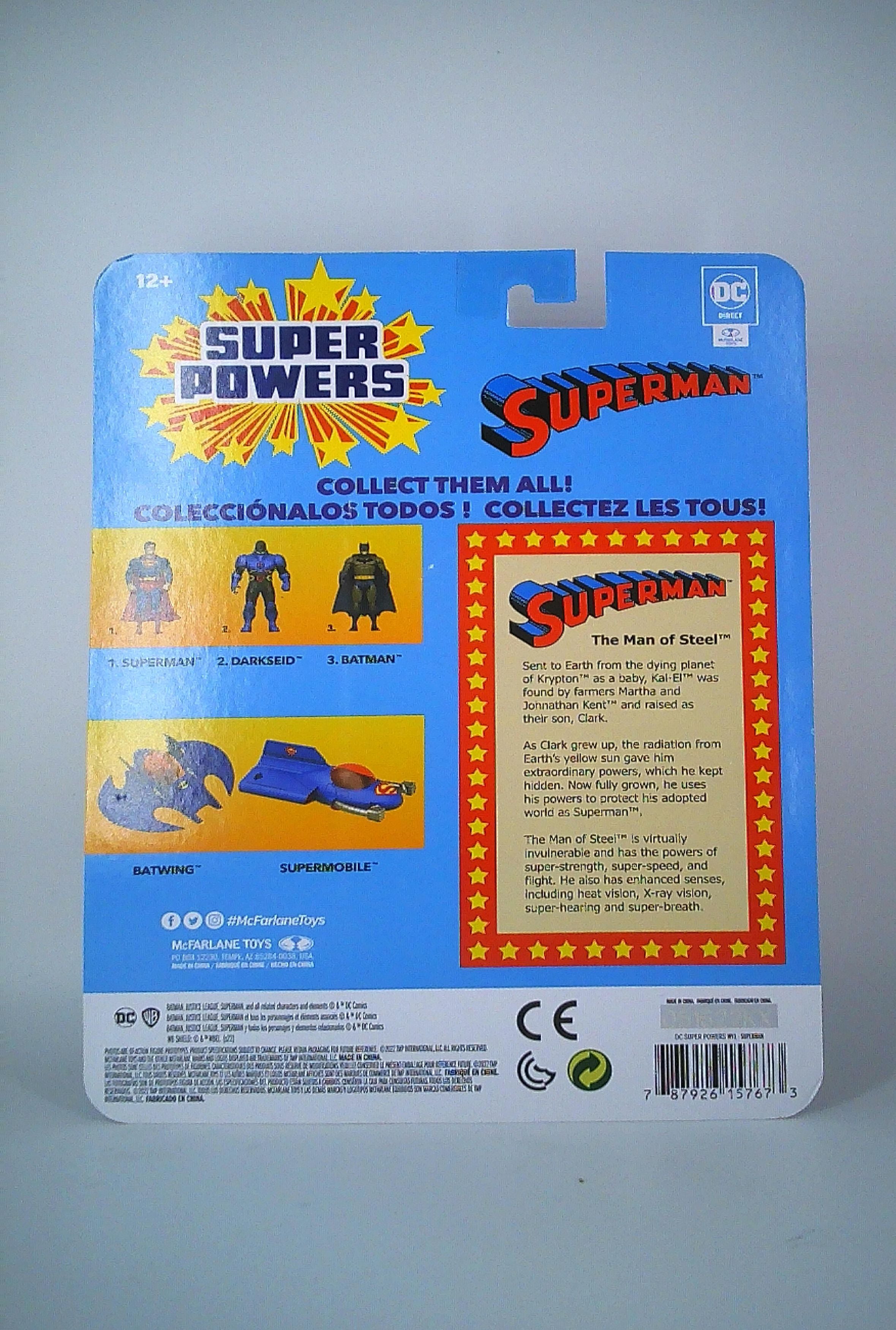 Superman Super powers 4" McFarlane figure (Classic)
