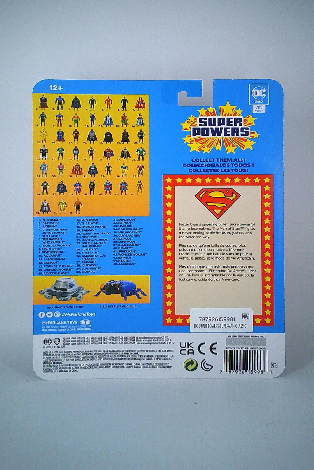 Superman Super Powers 4" McFarlane figure (Super Powers Tribute)