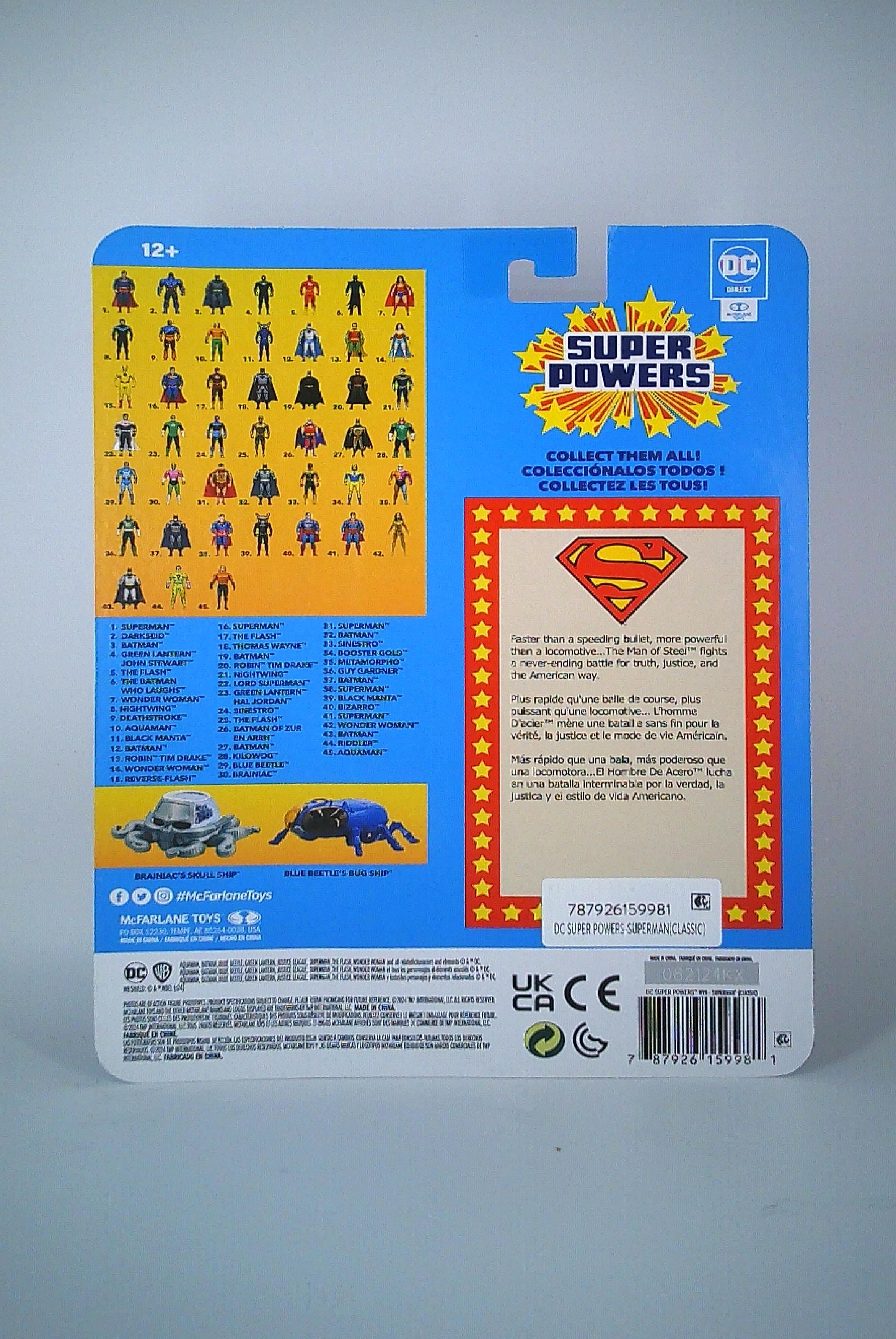 Superman Super Powers 4" McFarlane figure (Super Powers Tribute)