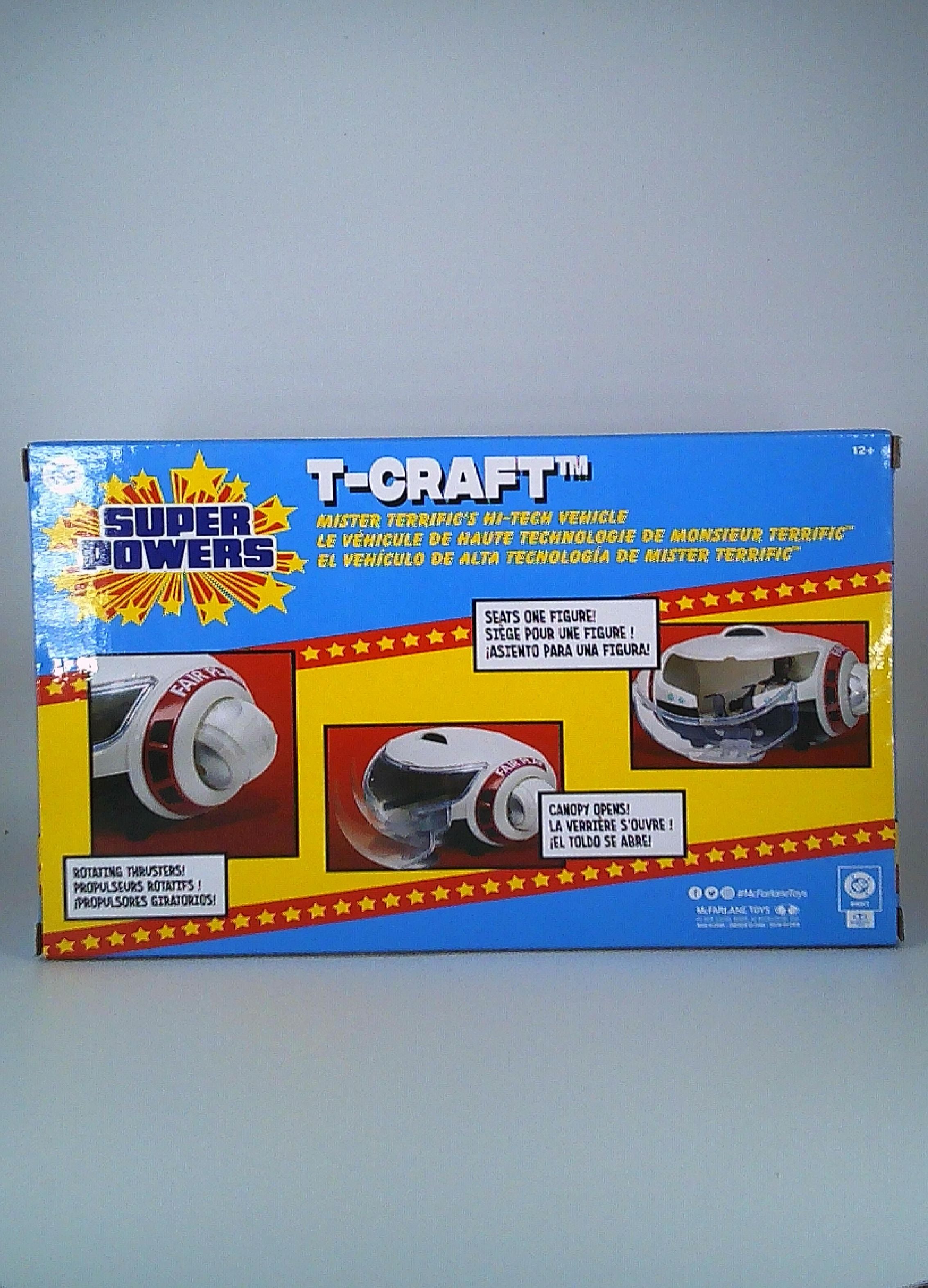 Super Powers T-Craft vehicle With 4" Mr Terrific figure Mcfarlane