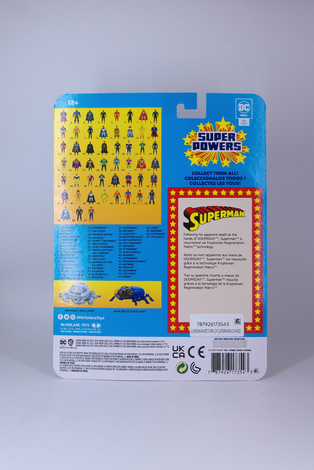 Super Powers Superman "Black suit" 5 inch 2025 (Chase) Mcfarlane