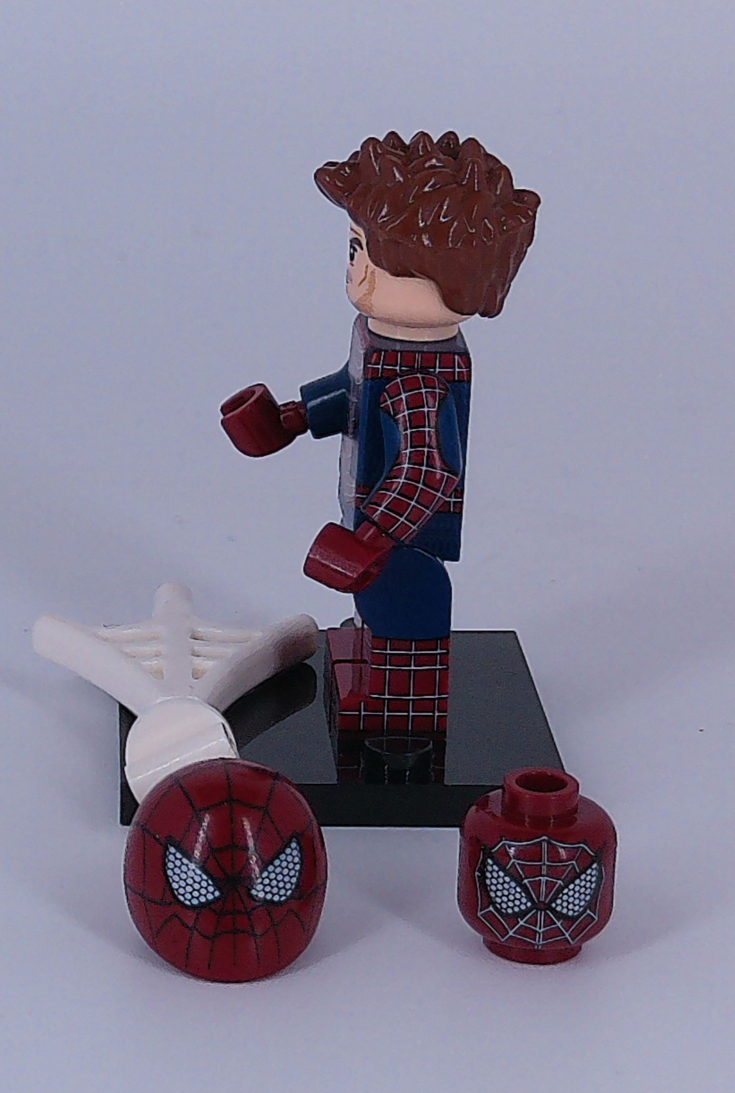 Custom Spider-Man "Movie" 2 inch figure (Brick building) Marvel