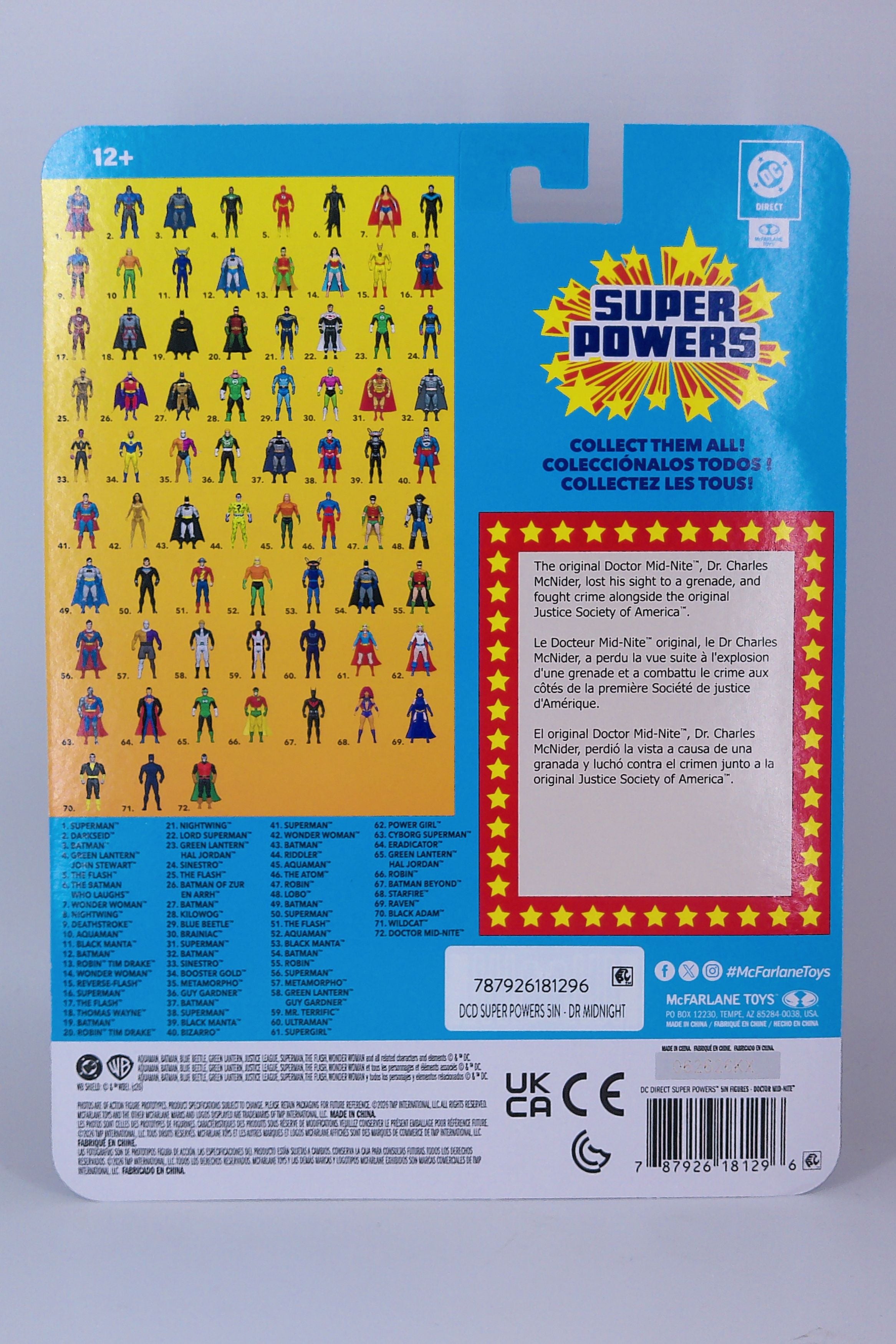 Super Powers Dr Mid-Nite 5" Figure McFarlane toys wave 14